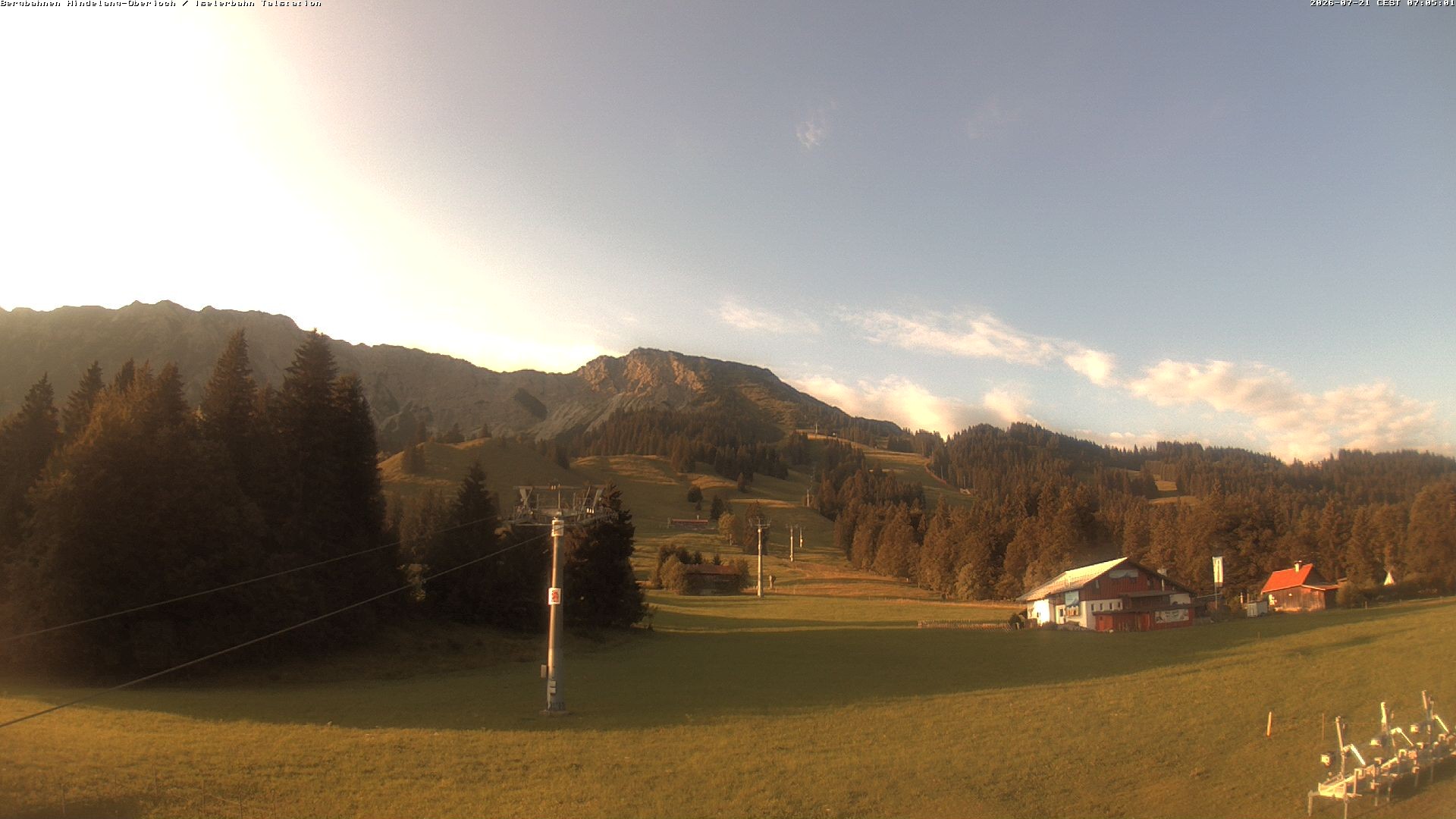 Archiv Foto Webcam Oberjoch - Blick zum Iseler