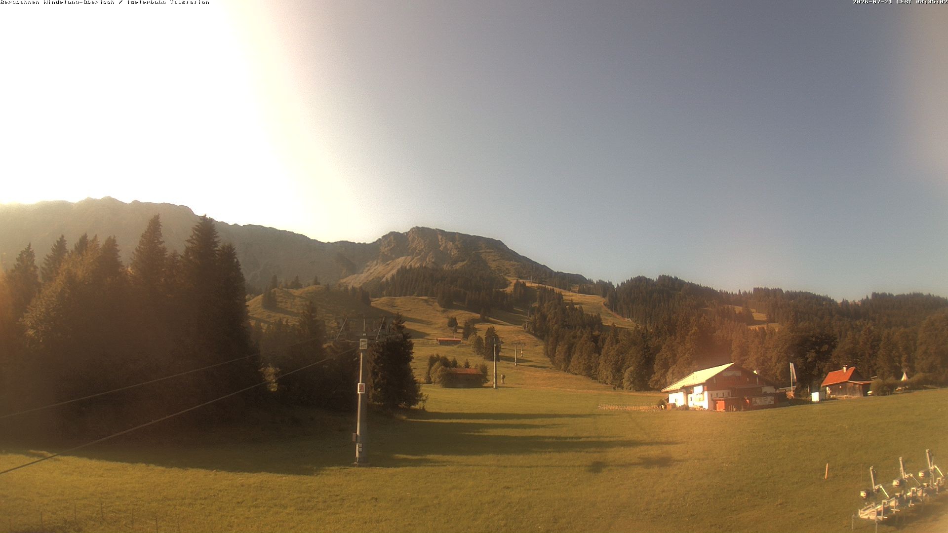 Archiv Foto Webcam Oberjoch - Blick zum Iseler