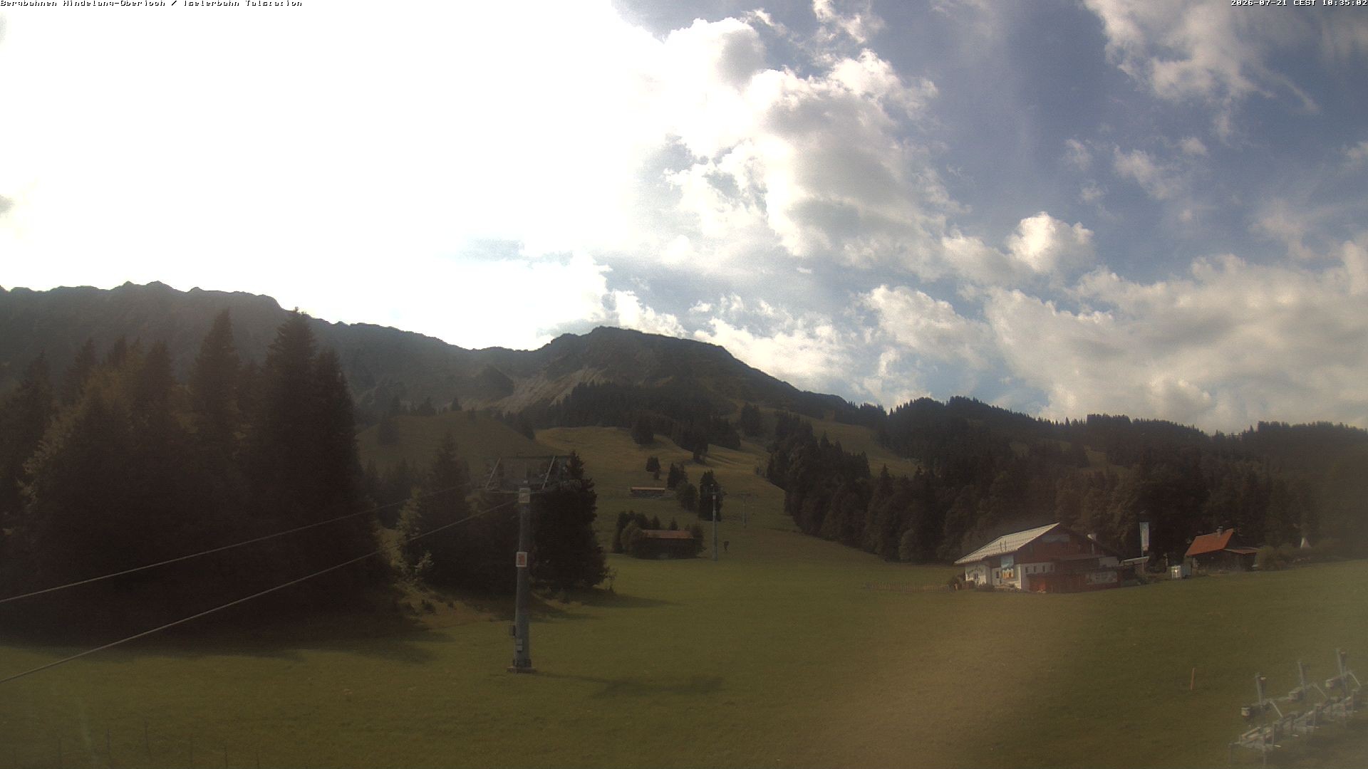 Archiv Foto Webcam Oberjoch - Blick zum Iseler