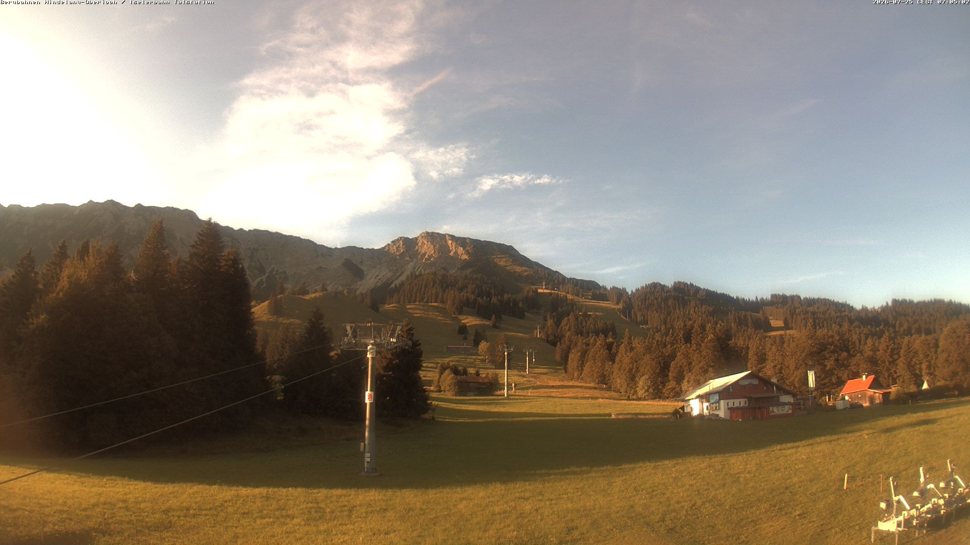 Archiv Foto Webcam Oberjoch - Blick zum Iseler