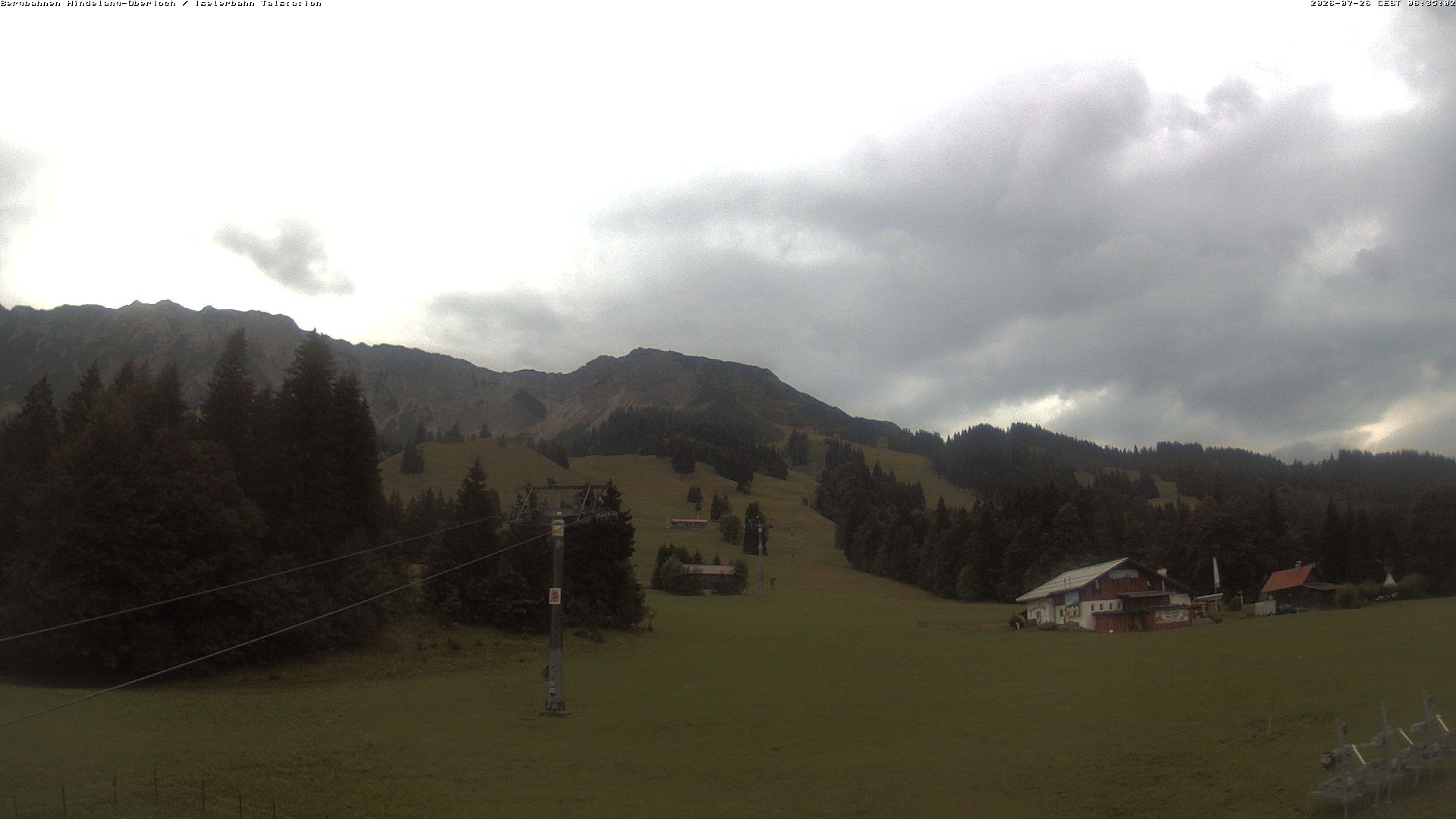 Archiv Foto Webcam Oberjoch - Blick zum Iseler