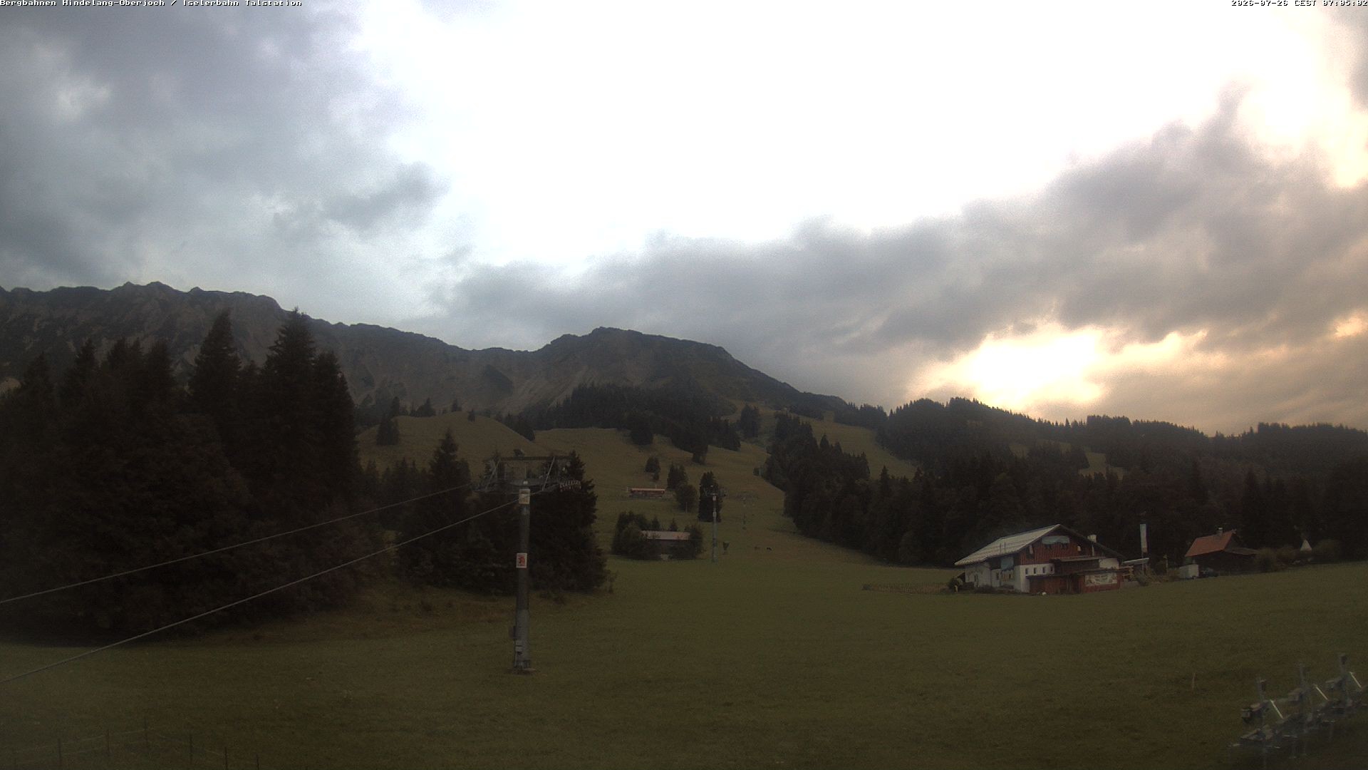 Archiv Foto Webcam Oberjoch - Blick zum Iseler