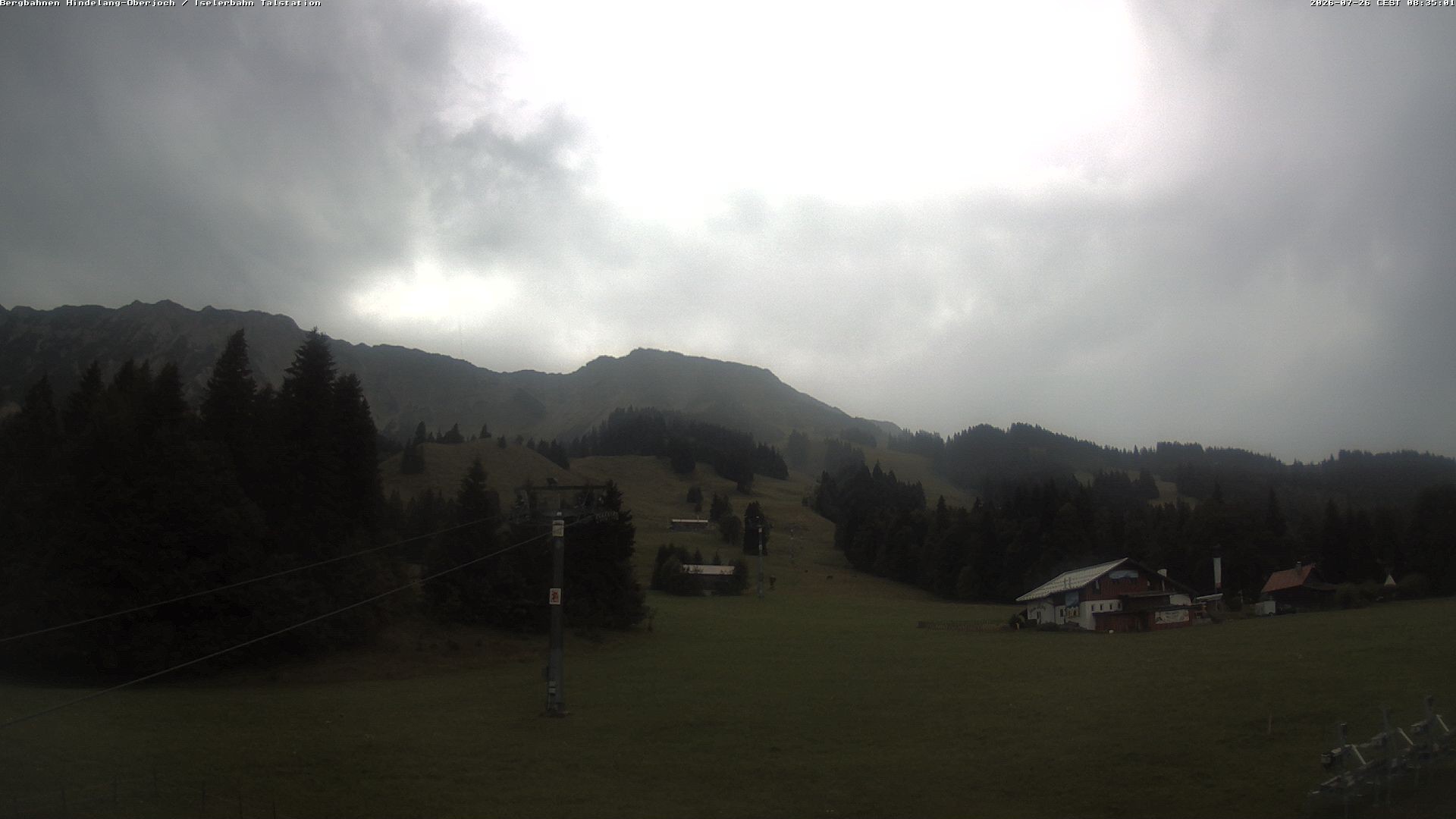 Archiv Foto Webcam Oberjoch - Blick zum Iseler