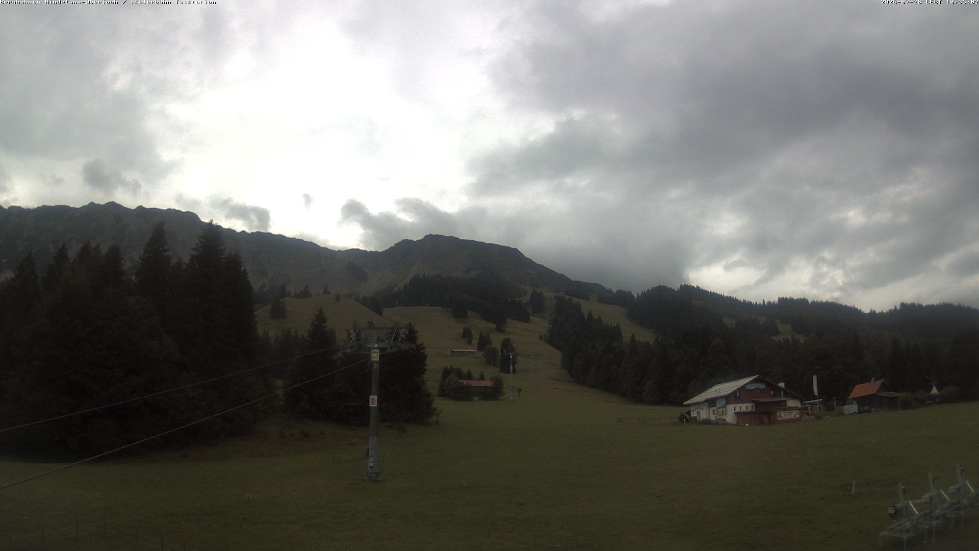 Archiv Foto Webcam Oberjoch - Blick zum Iseler