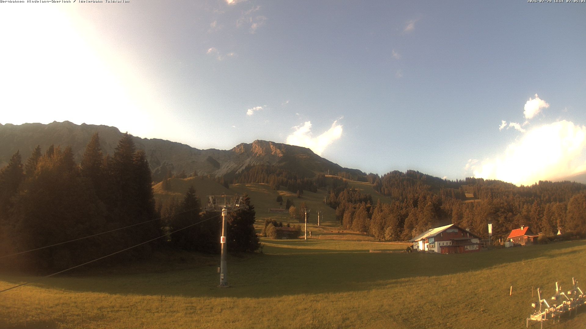 Archiv Foto Webcam Oberjoch - Blick zum Iseler