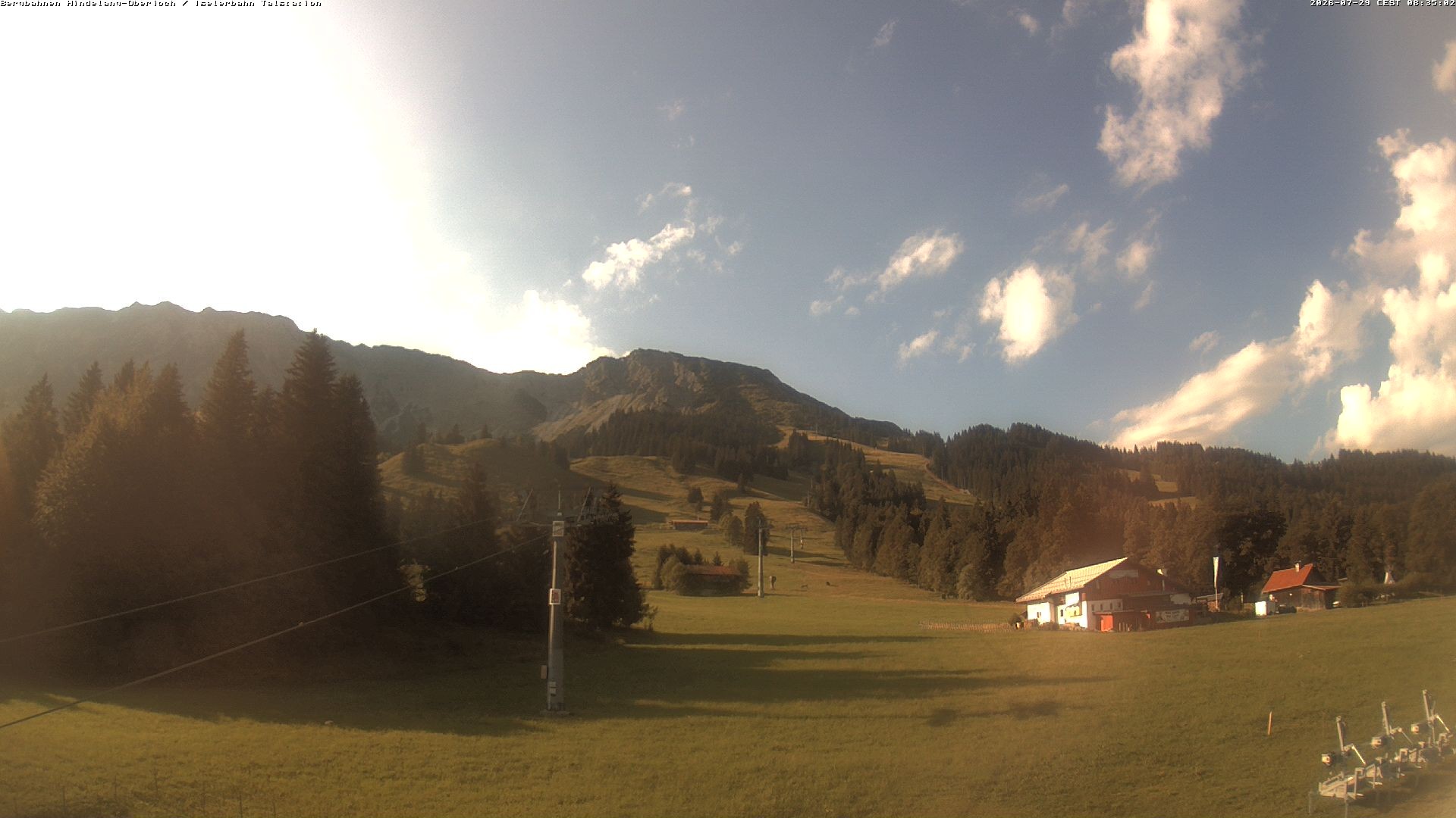 Archiv Foto Webcam Oberjoch - Blick zum Iseler
