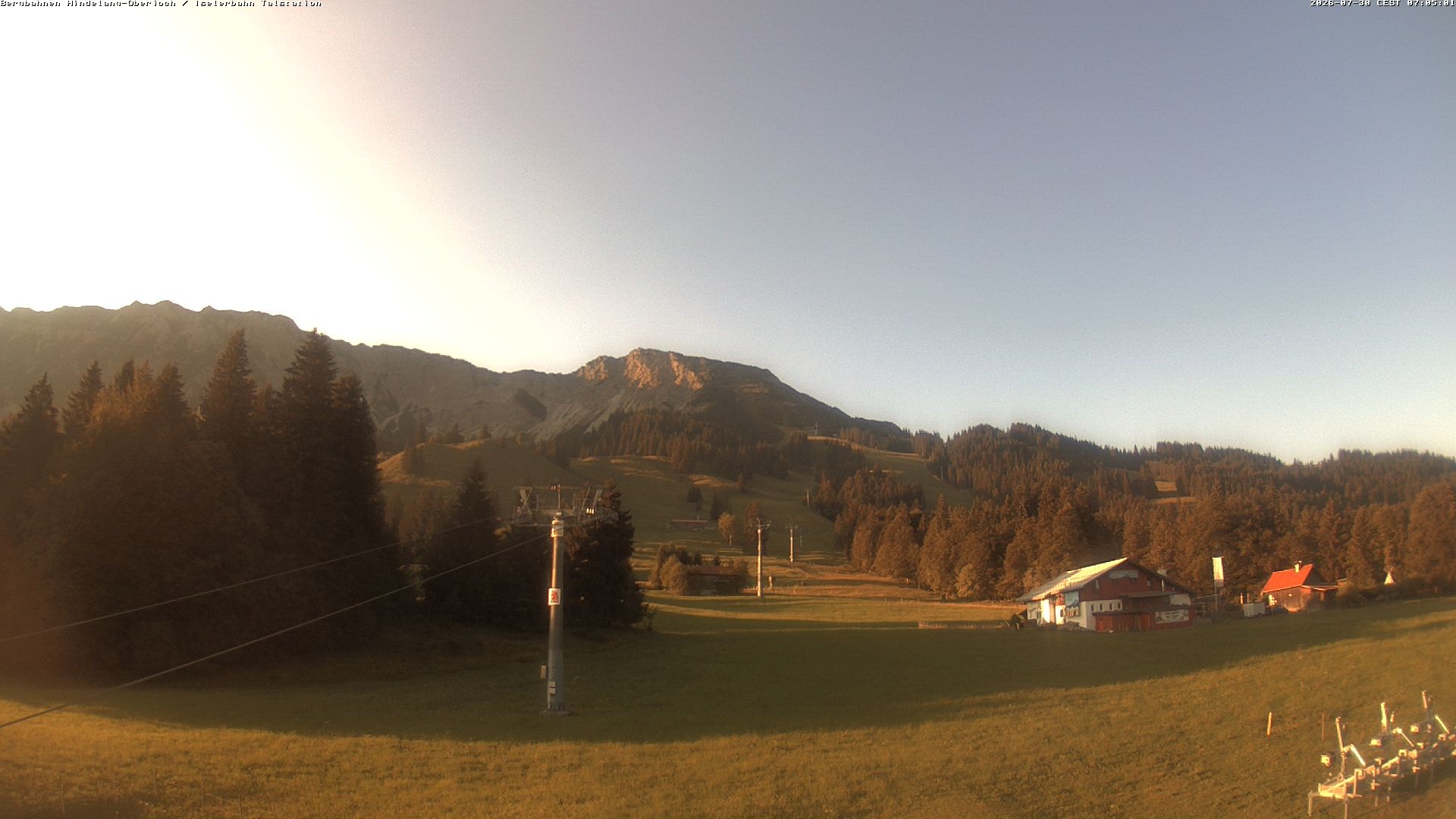 Archiv Foto Webcam Oberjoch - Blick zum Iseler