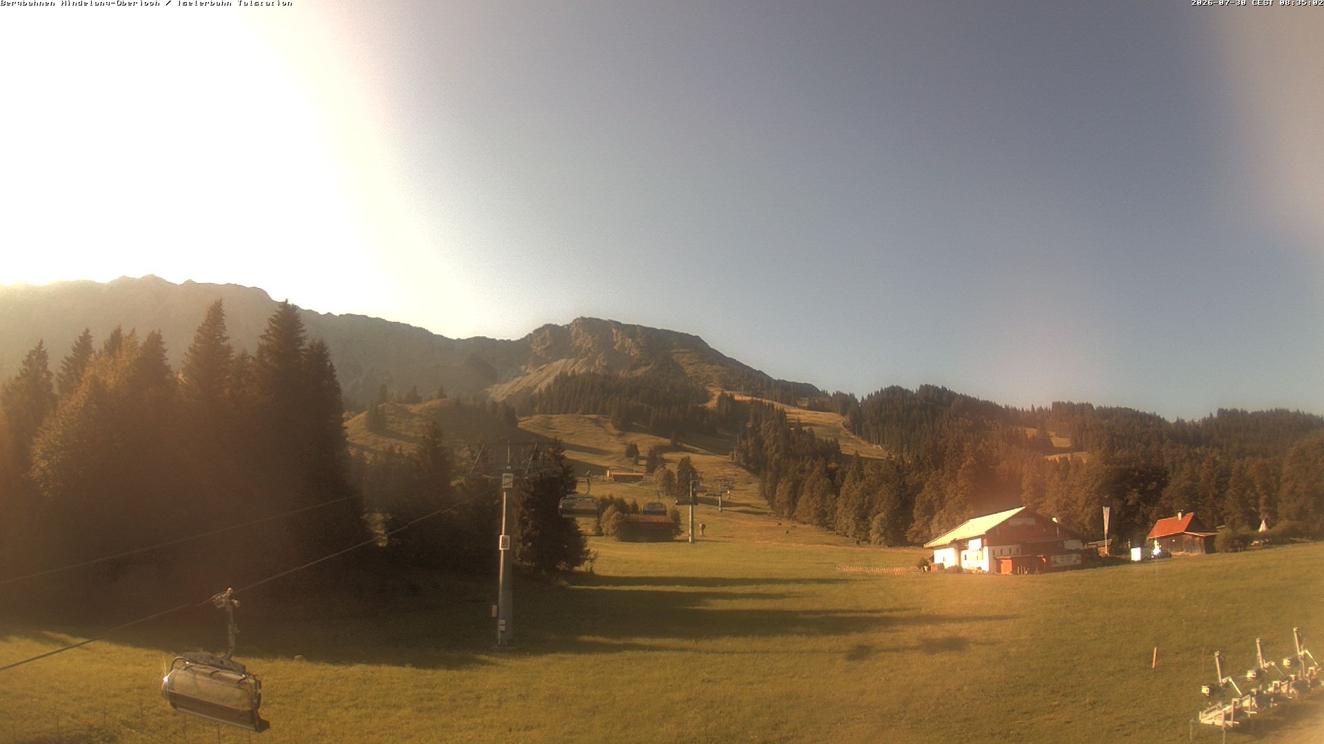 Archiv Foto Webcam Oberjoch - Blick zum Iseler