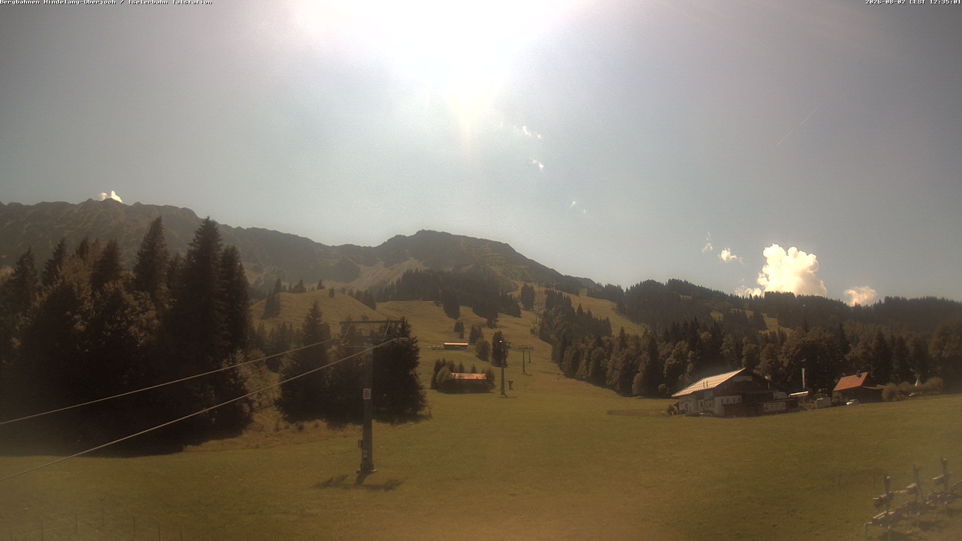 Archiv Foto Webcam Oberjoch - Blick zum Iseler