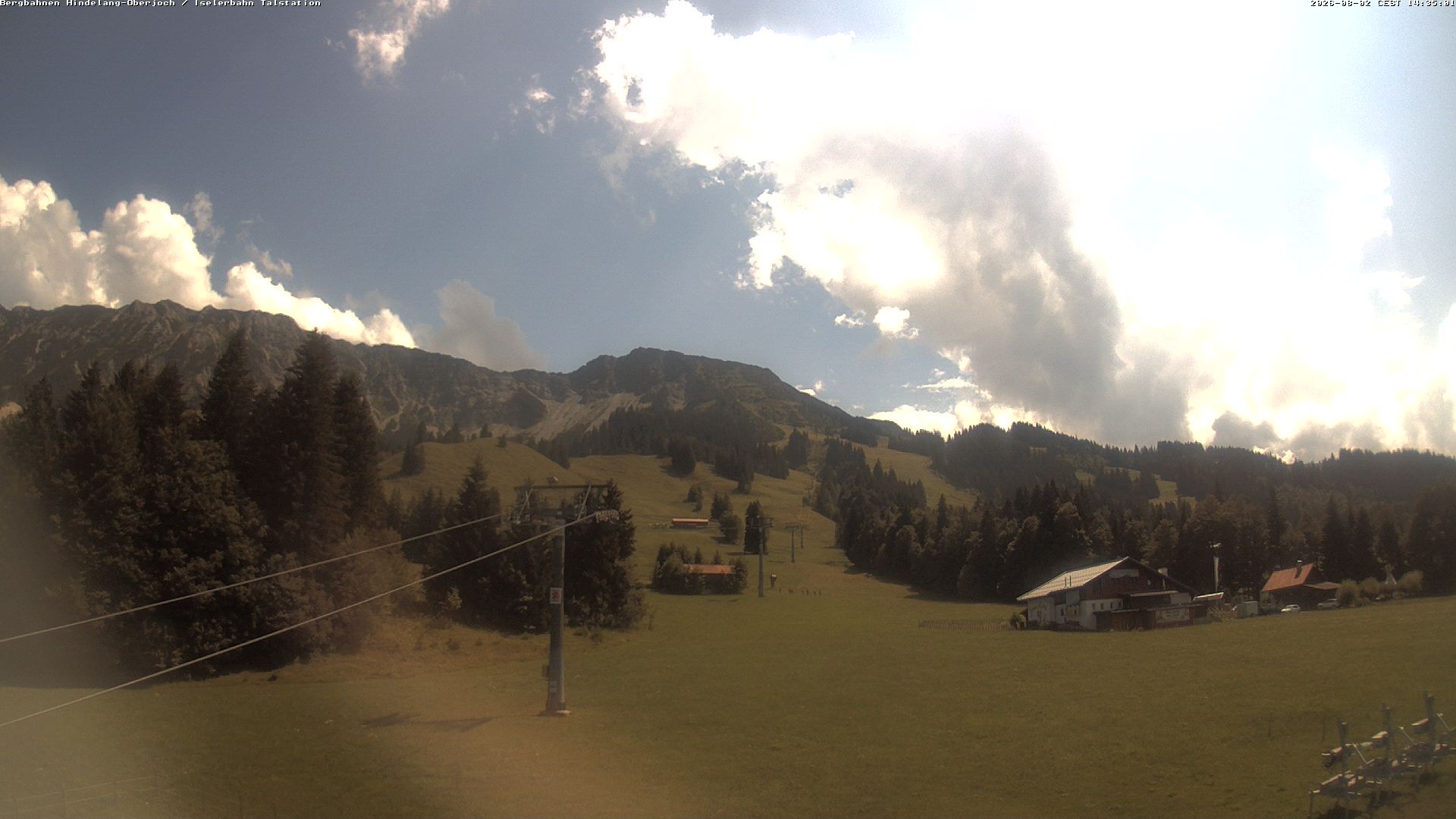 Archiv Foto Webcam Oberjoch - Blick zum Iseler