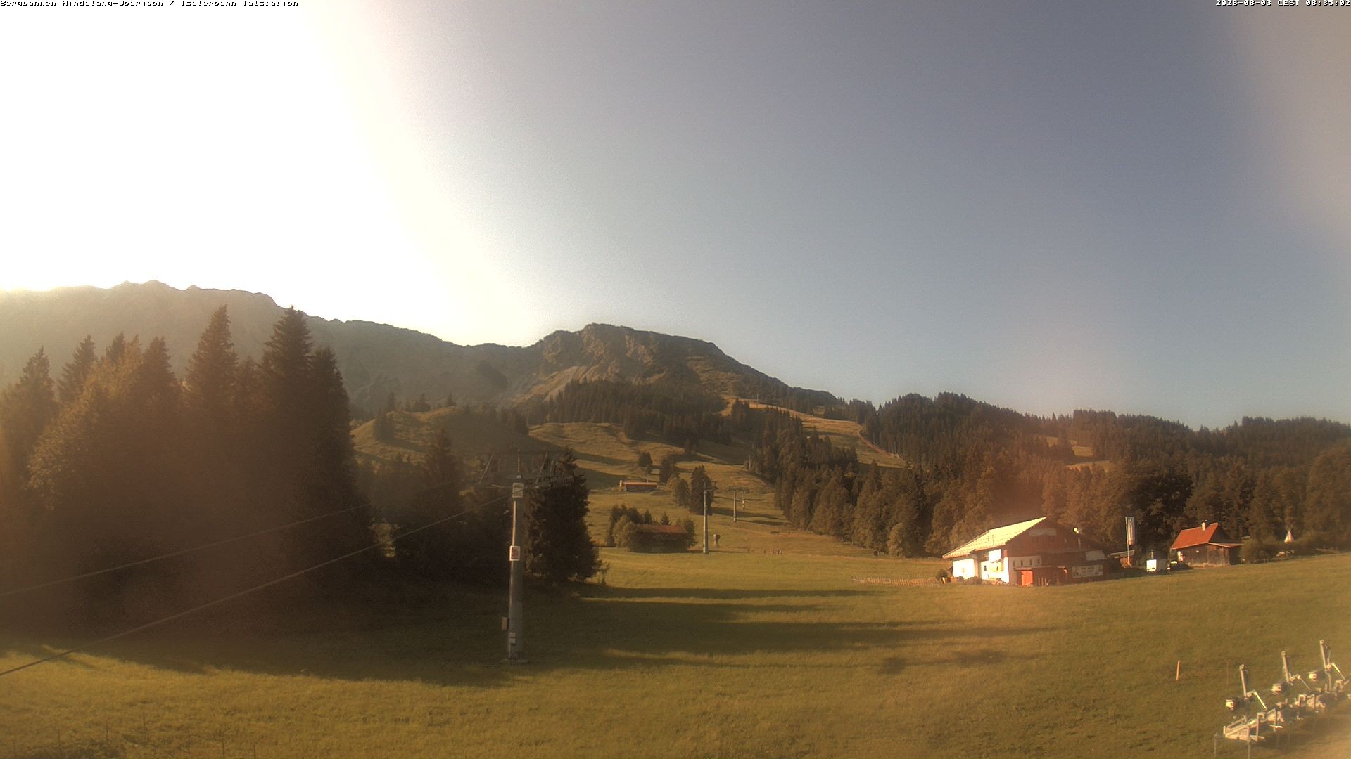 Archiv Foto Webcam Oberjoch - Blick zum Iseler
