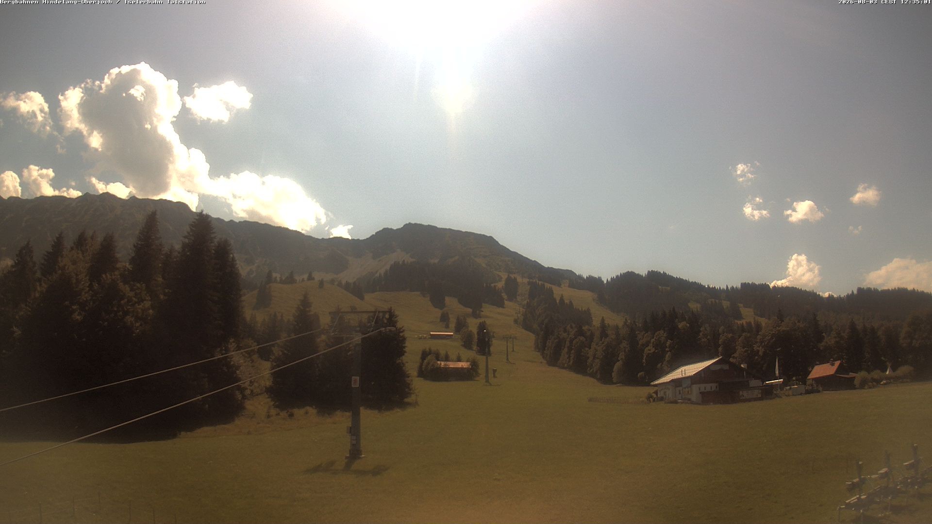 Archiv Foto Webcam Oberjoch - Blick zum Iseler