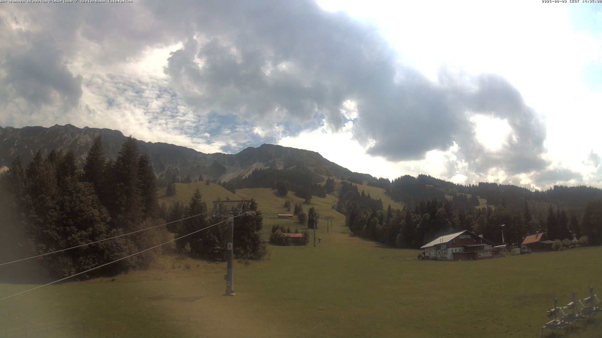 Archiv Foto Webcam Oberjoch - Blick zum Iseler