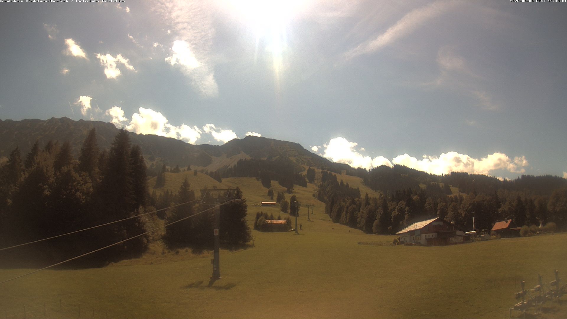 Archiv Foto Webcam Oberjoch - Blick zum Iseler