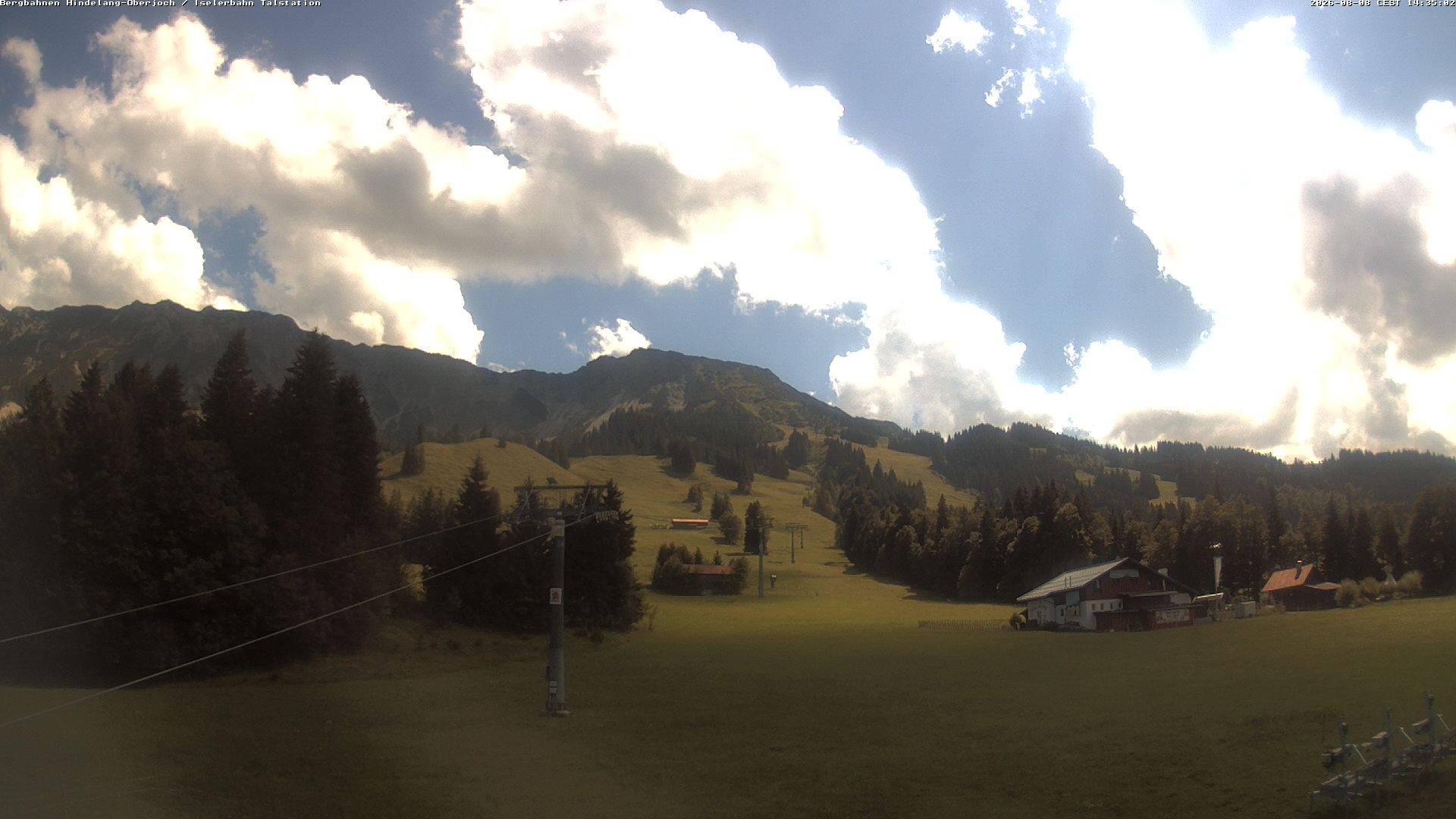 Archiv Foto Webcam Oberjoch - Blick zum Iseler