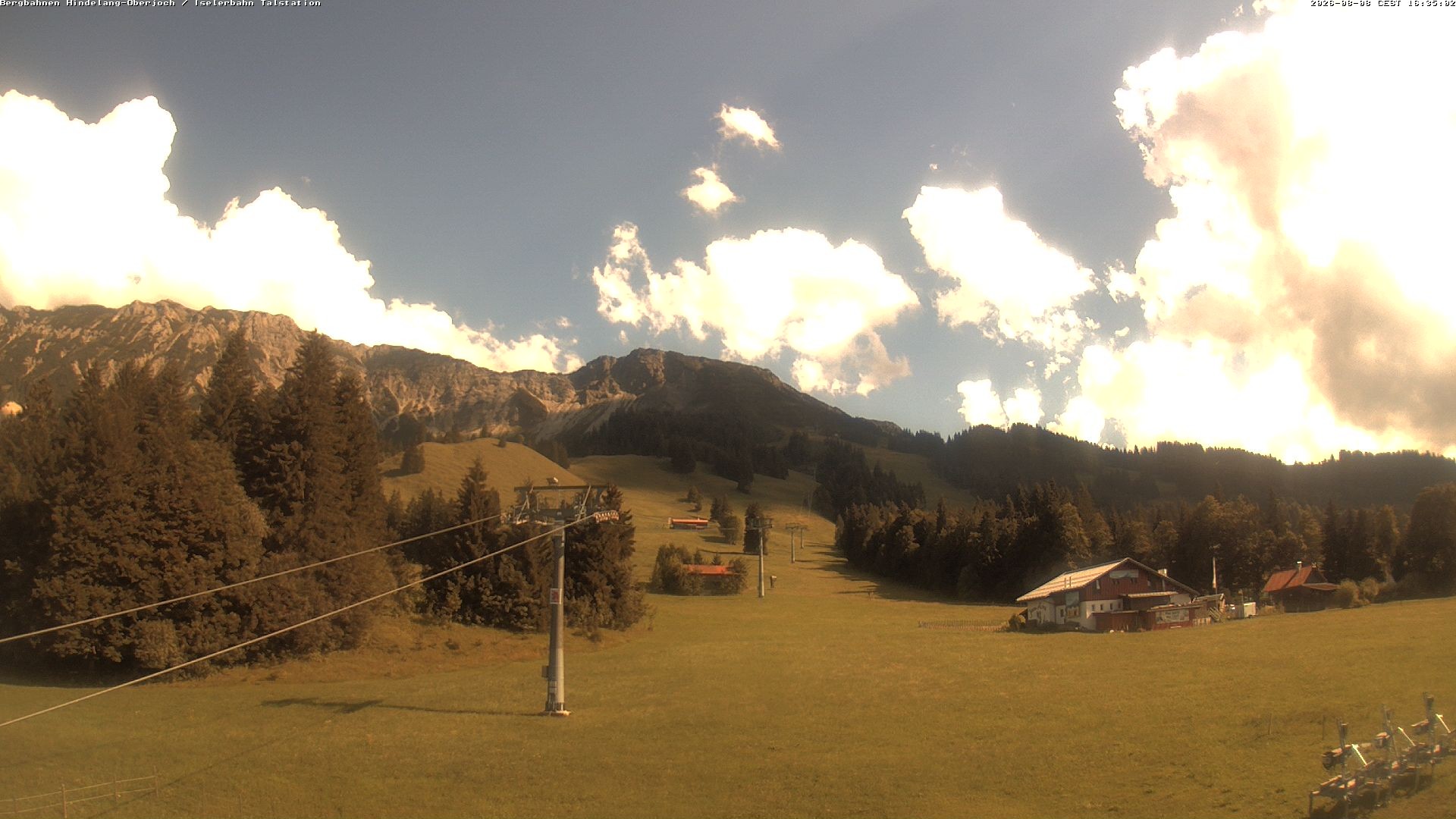 Archiv Foto Webcam Oberjoch - Blick zum Iseler