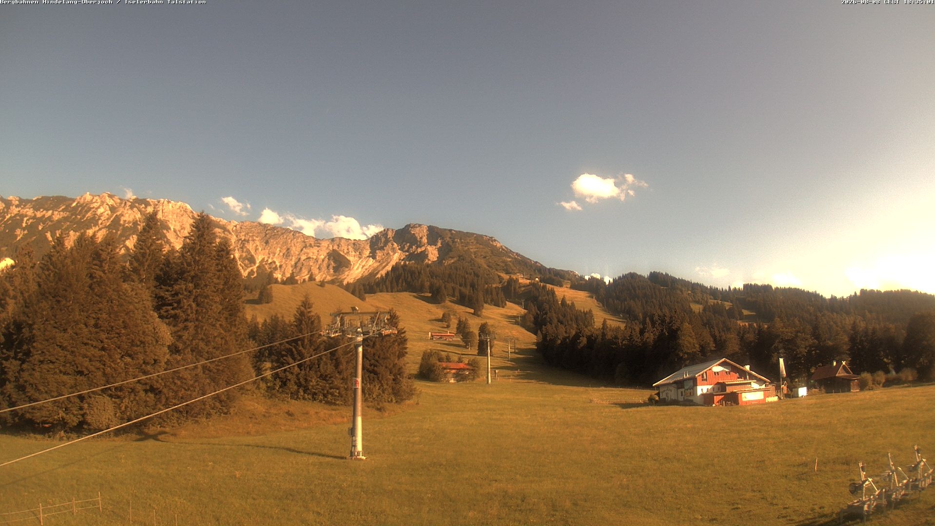 Archiv Foto Webcam Oberjoch - Blick zum Iseler