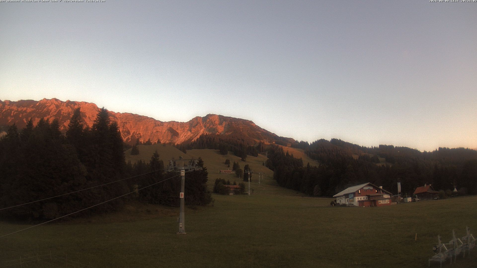 Archiv Foto Webcam Oberjoch - Blick zum Iseler
