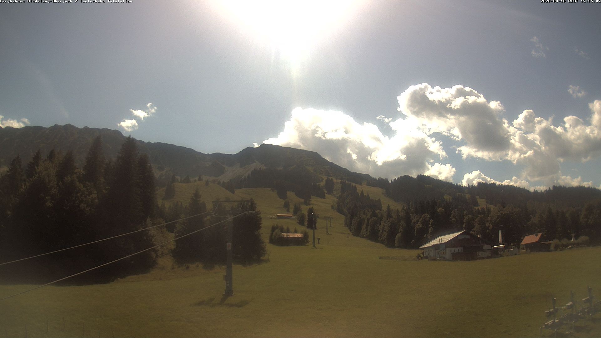 Archiv Foto Webcam Oberjoch - Blick zum Iseler