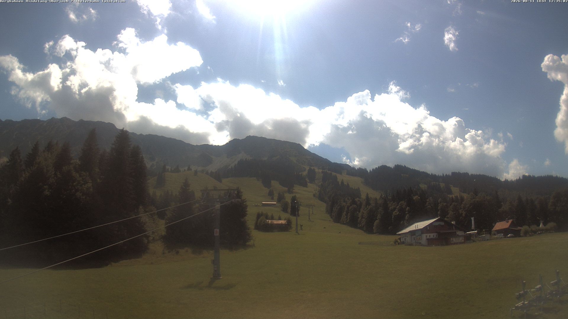 Archiv Foto Webcam Oberjoch - Blick zum Iseler