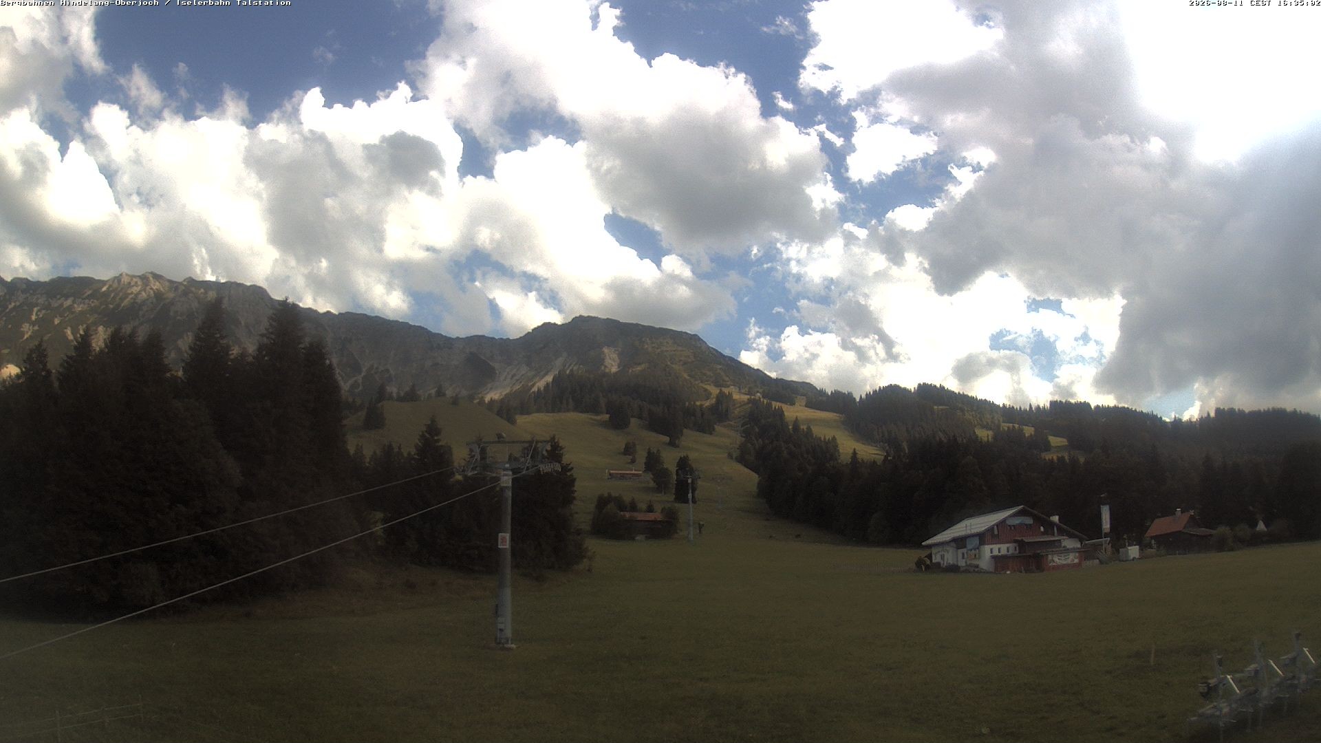 Archiv Foto Webcam Oberjoch - Blick zum Iseler