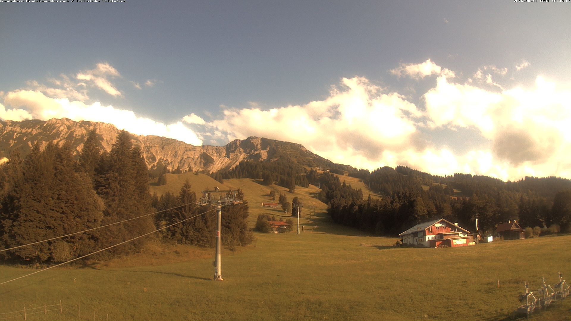 Archiv Foto Webcam Oberjoch - Blick zum Iseler