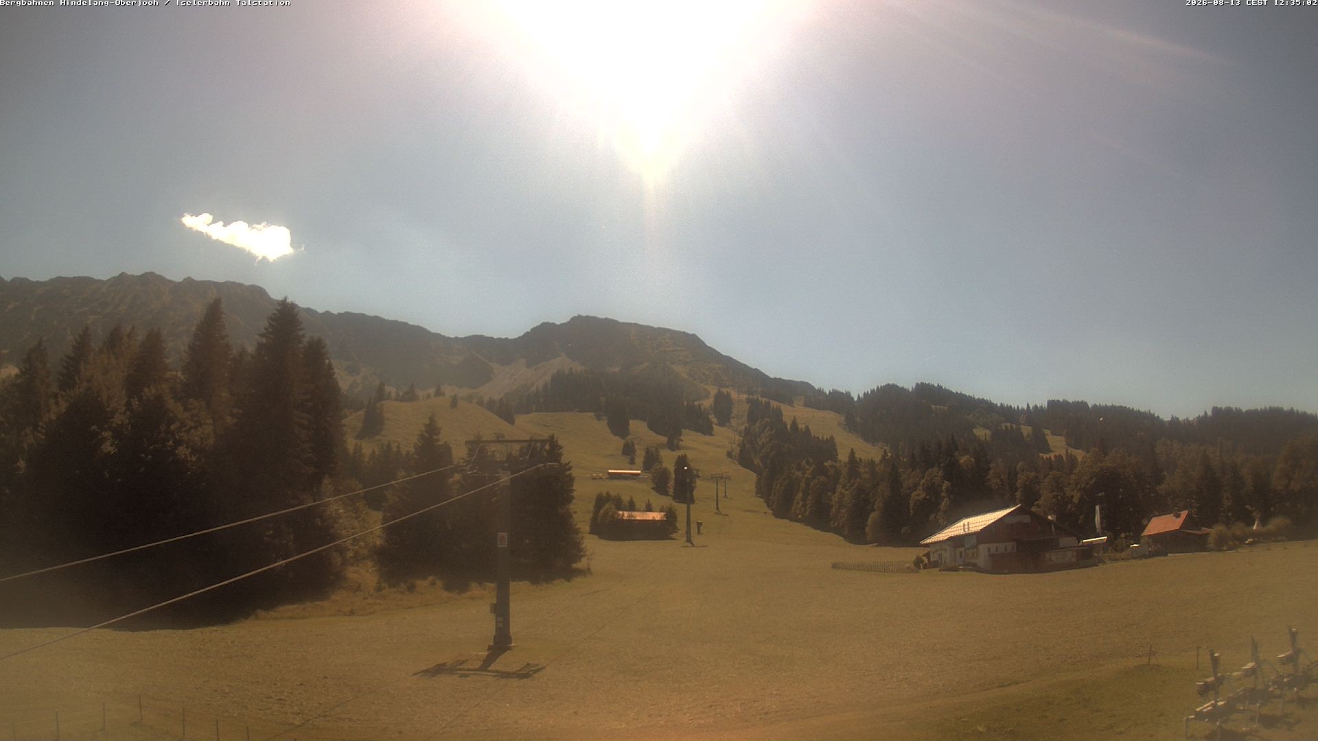 Archiv Foto Webcam Oberjoch - Blick zum Iseler