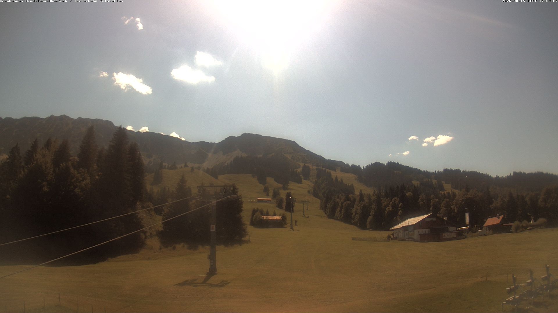 Archiv Foto Webcam Oberjoch - Blick zum Iseler