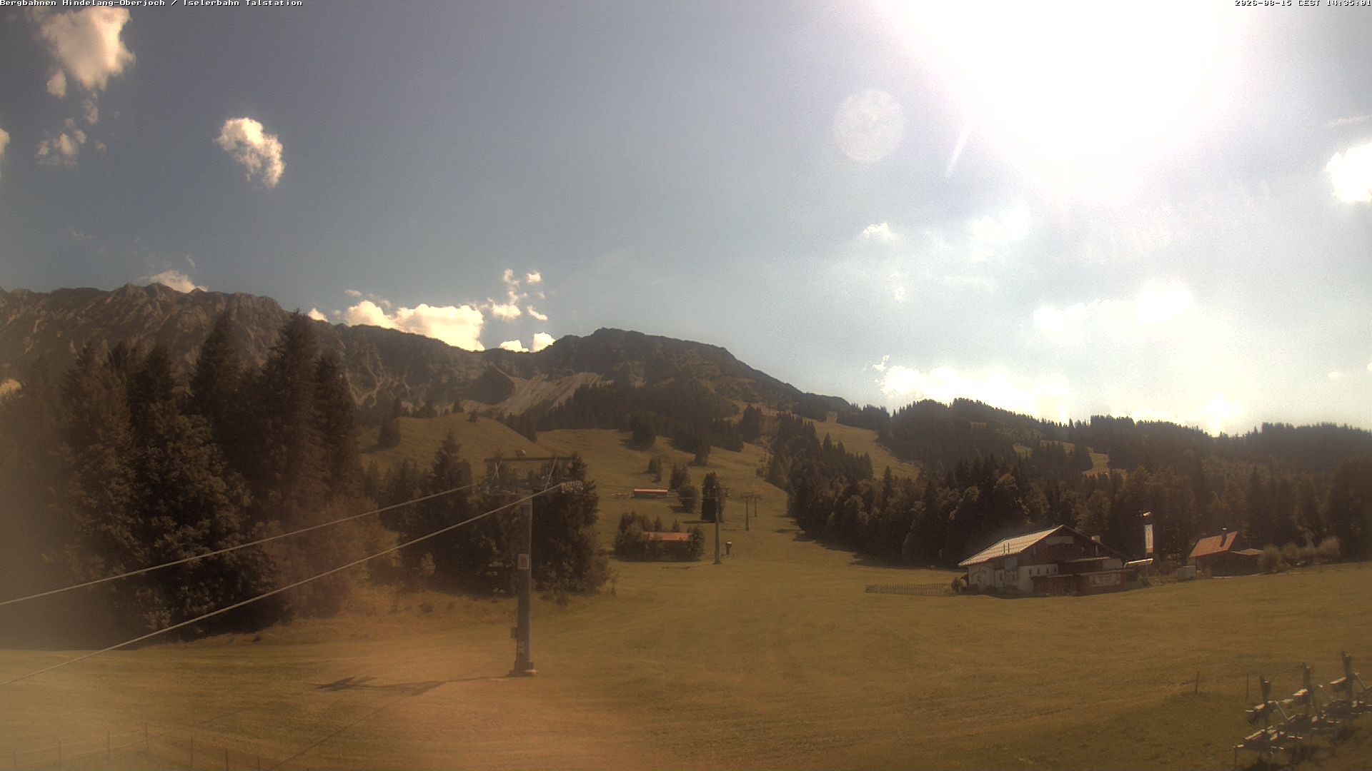 Archiv Foto Webcam Oberjoch - Blick zum Iseler