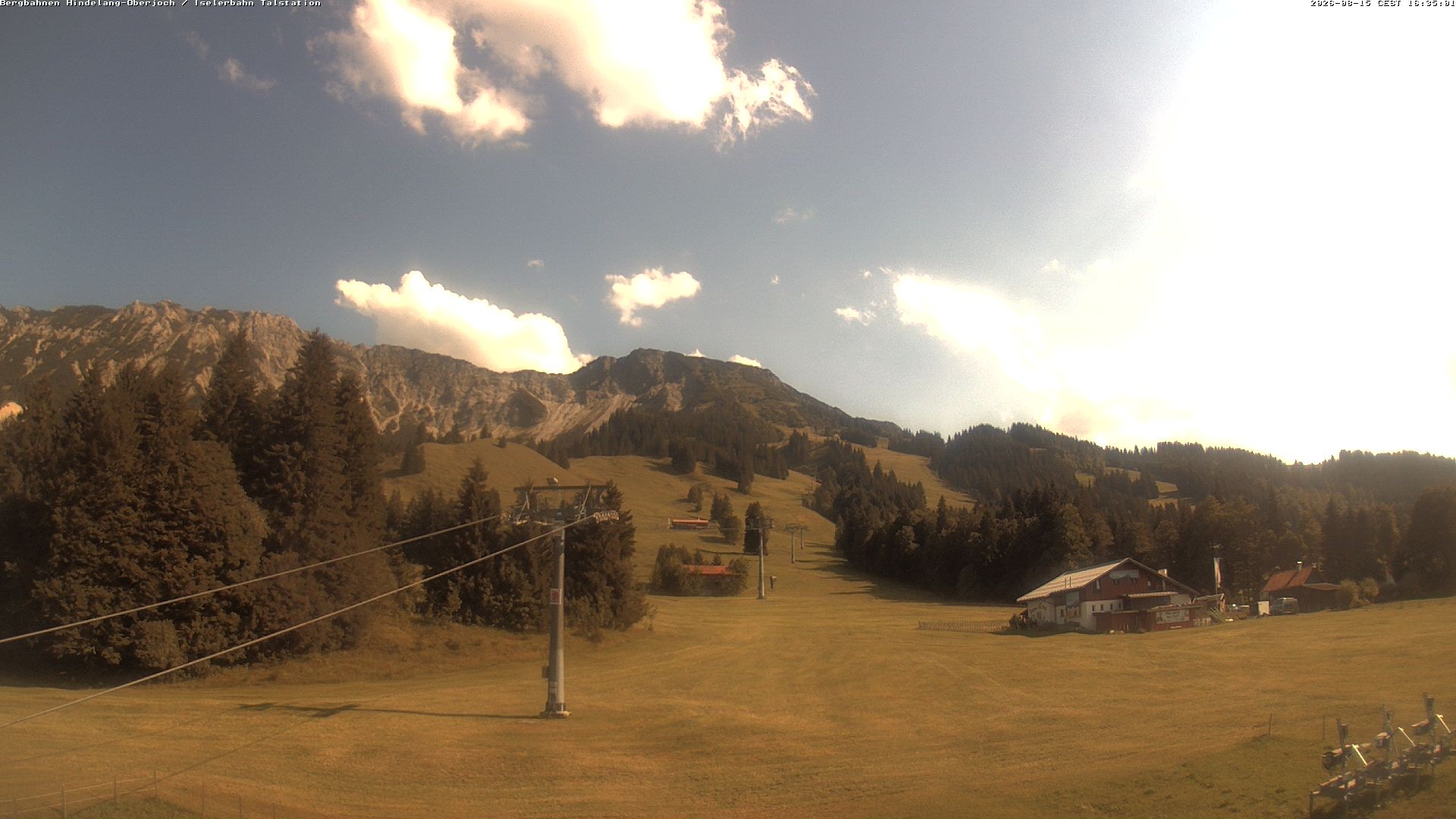 Archiv Foto Webcam Oberjoch - Blick zum Iseler