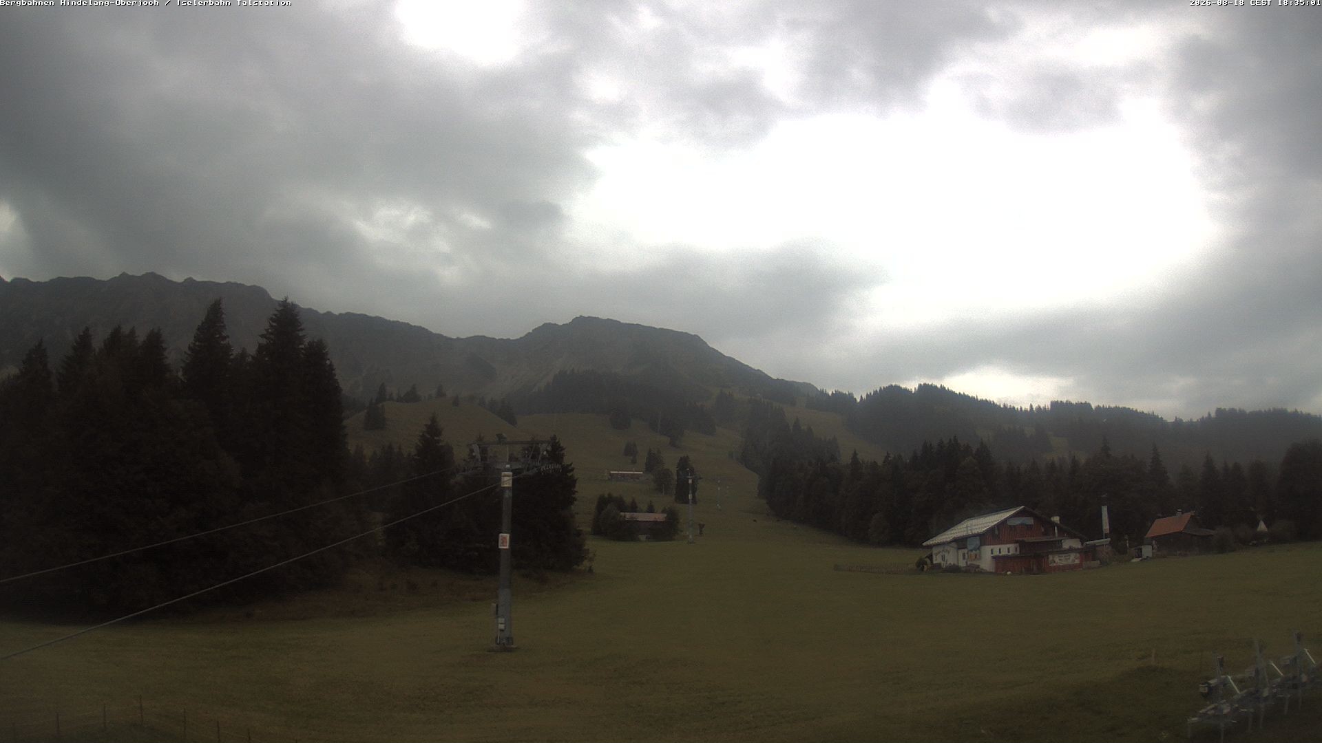 Archiv Foto Webcam Oberjoch - Blick zum Iseler