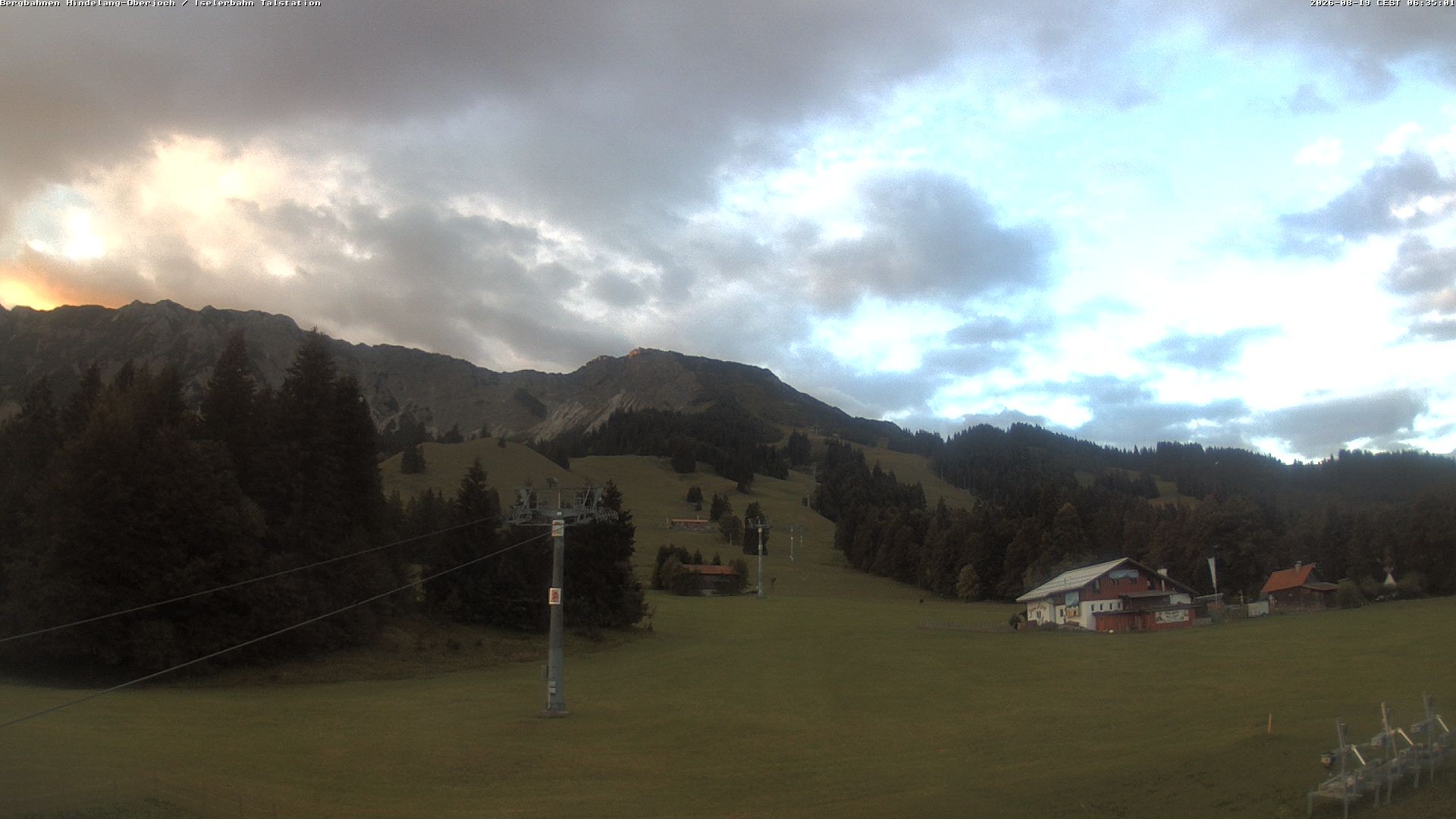 Archiv Foto Webcam Oberjoch - Blick zum Iseler