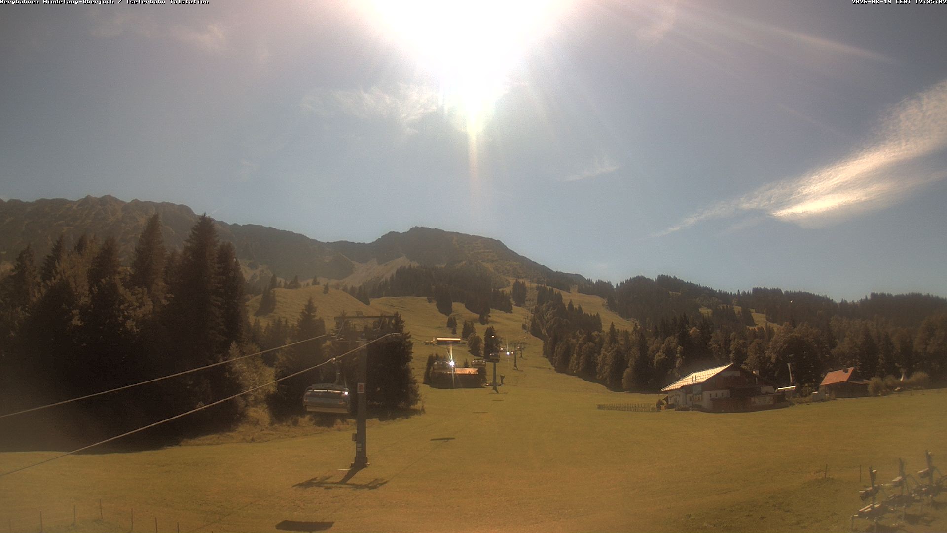 Archiv Foto Webcam Oberjoch - Blick zum Iseler