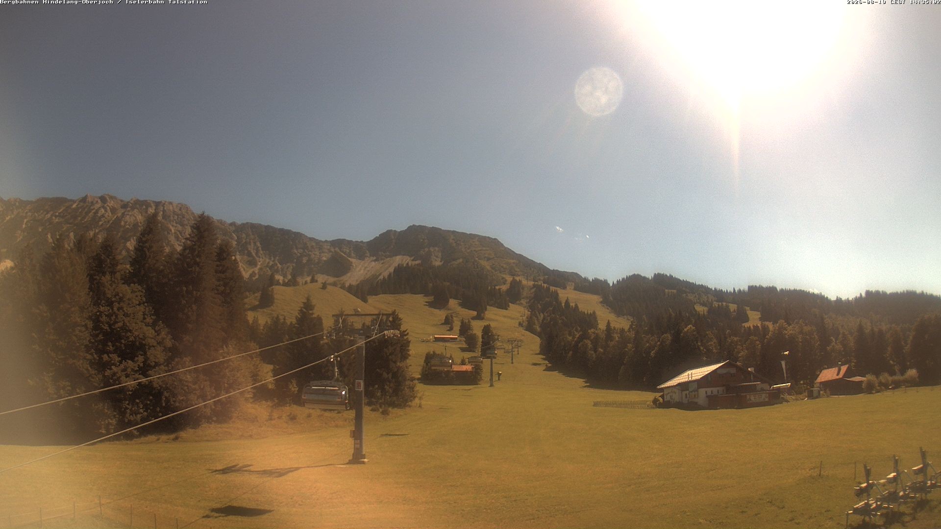 Archiv Foto Webcam Oberjoch - Blick zum Iseler