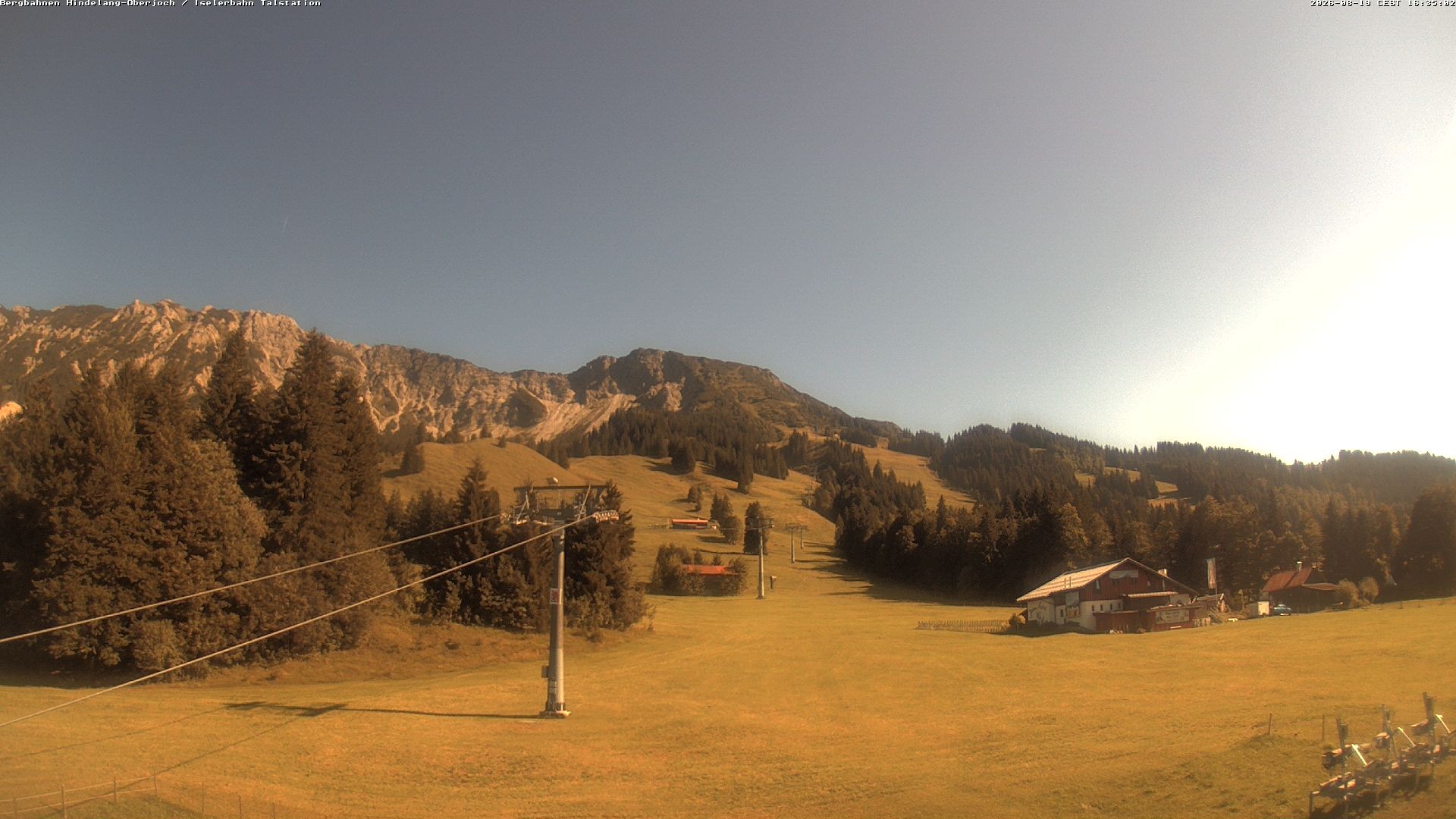 Archiv Foto Webcam Oberjoch - Blick zum Iseler