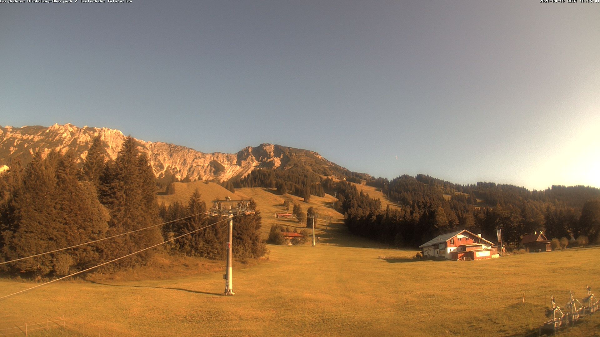Archiv Foto Webcam Oberjoch - Blick zum Iseler
