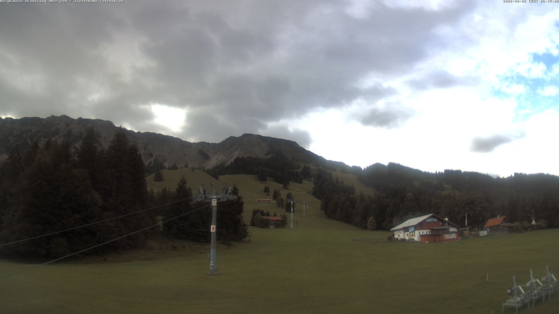 Archiv Foto Webcam Oberjoch - Blick zum Iseler