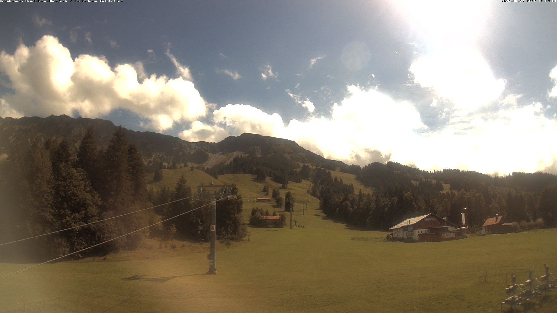 Archiv Foto Webcam Oberjoch - Blick zum Iseler