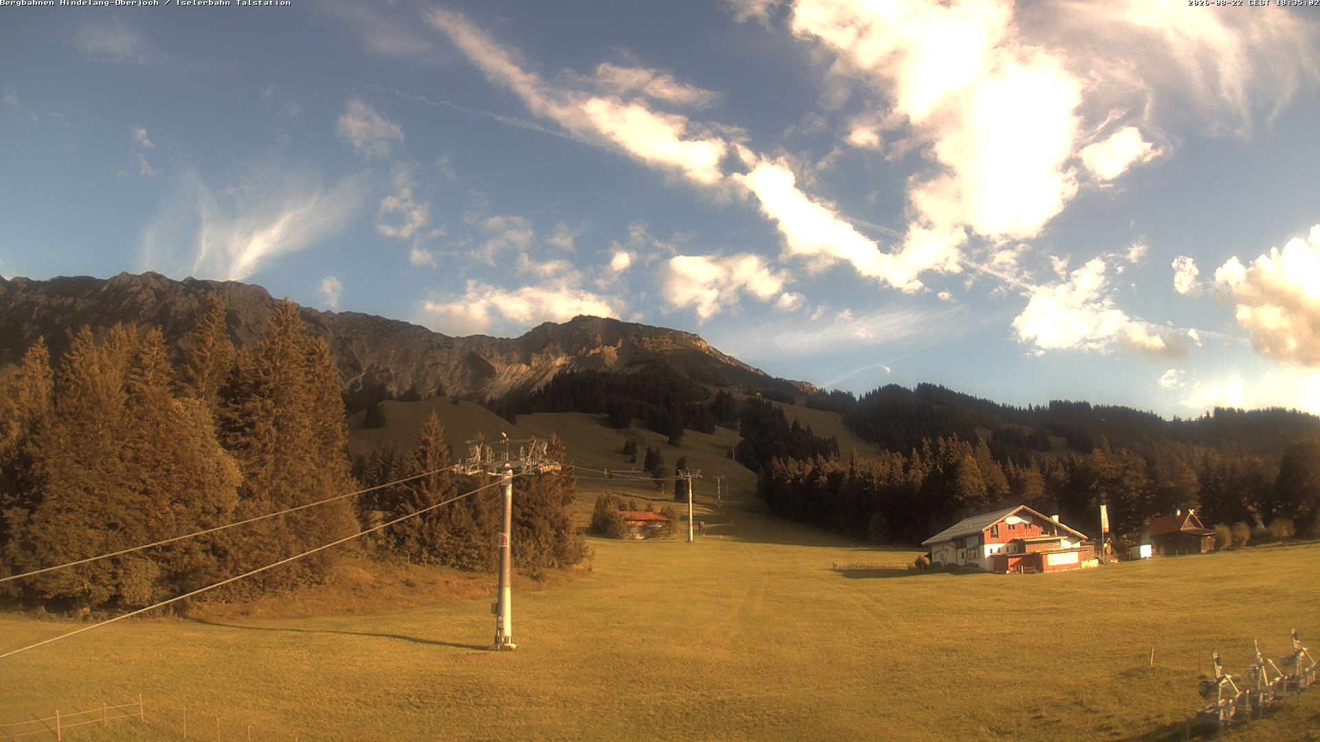 Archiv Foto Webcam Oberjoch - Blick zum Iseler