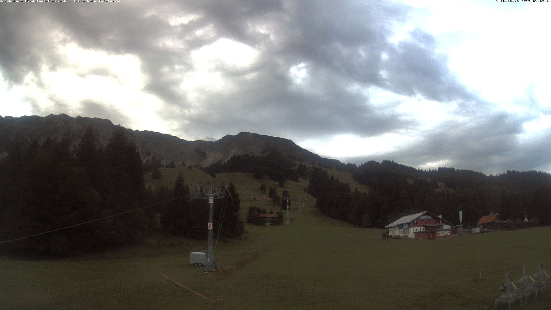 Archiv Foto Webcam Oberjoch - Blick zum Iseler