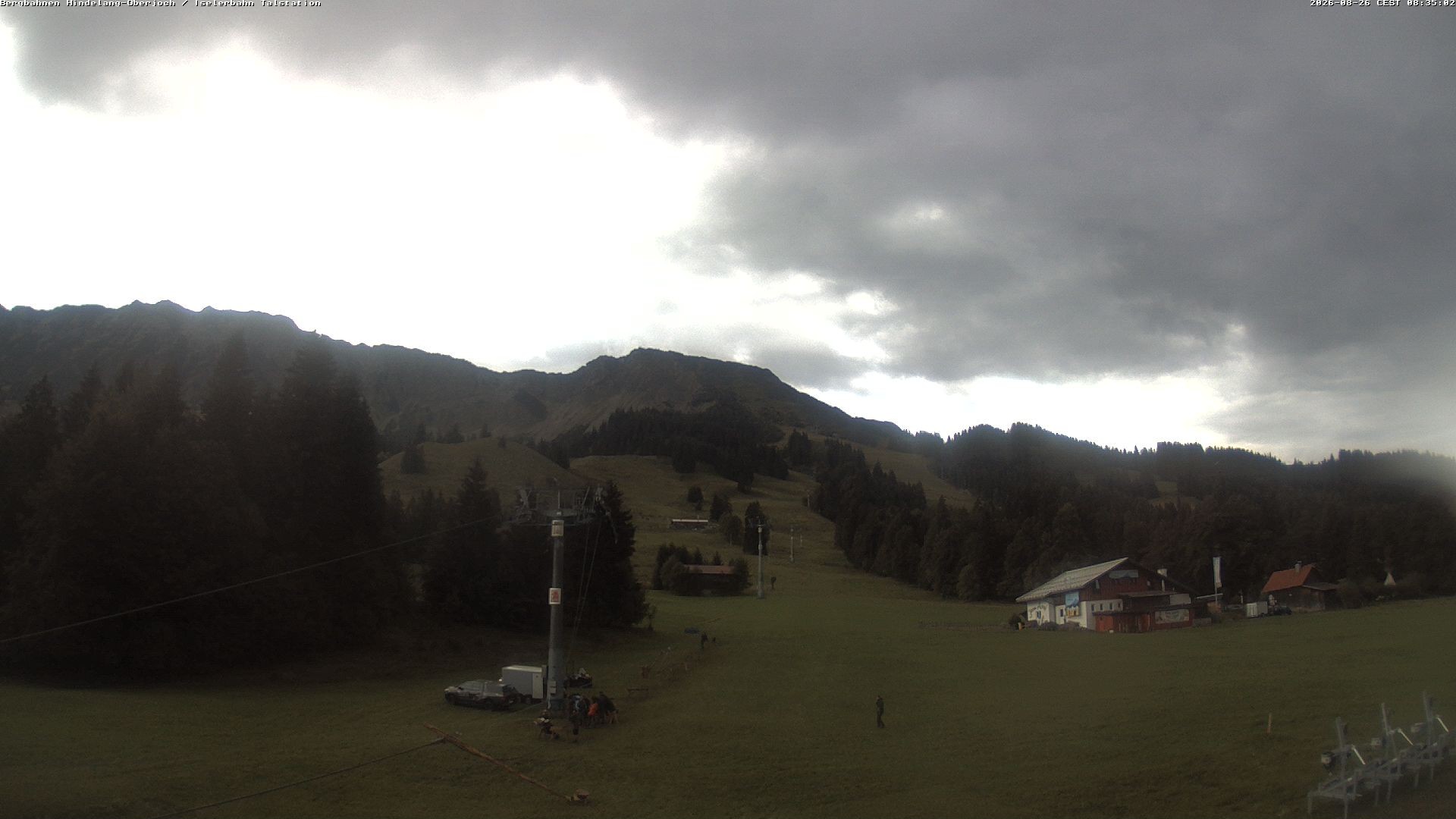 Archiv Foto Webcam Oberjoch - Blick zum Iseler