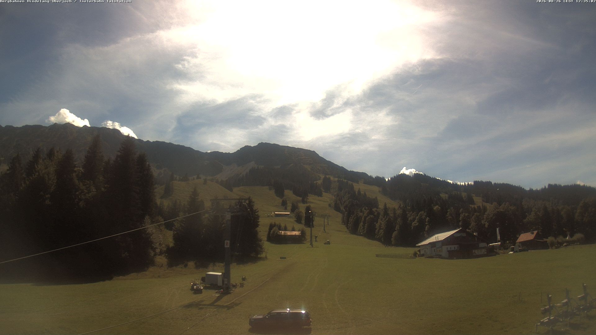 Archiv Foto Webcam Oberjoch - Blick zum Iseler