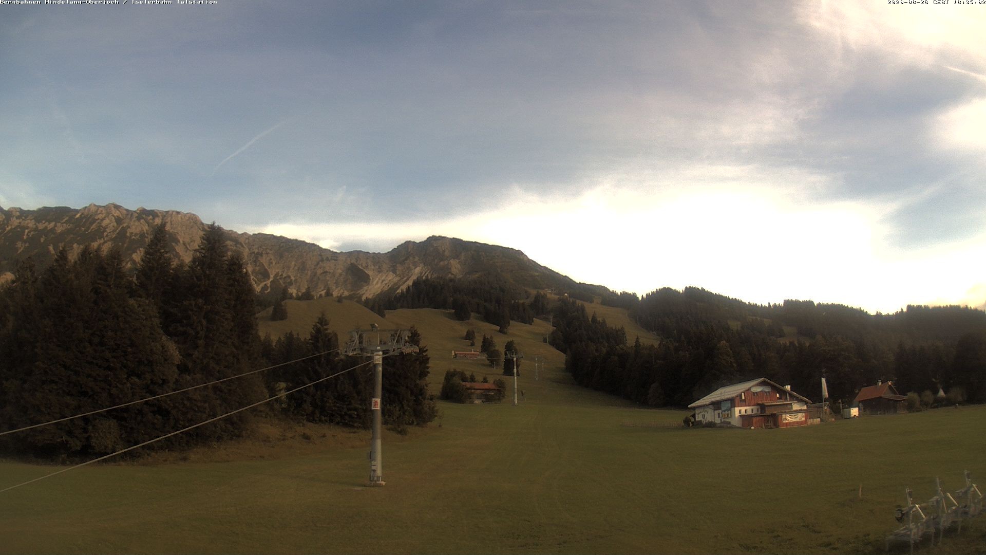 Archiv Foto Webcam Oberjoch - Blick zum Iseler