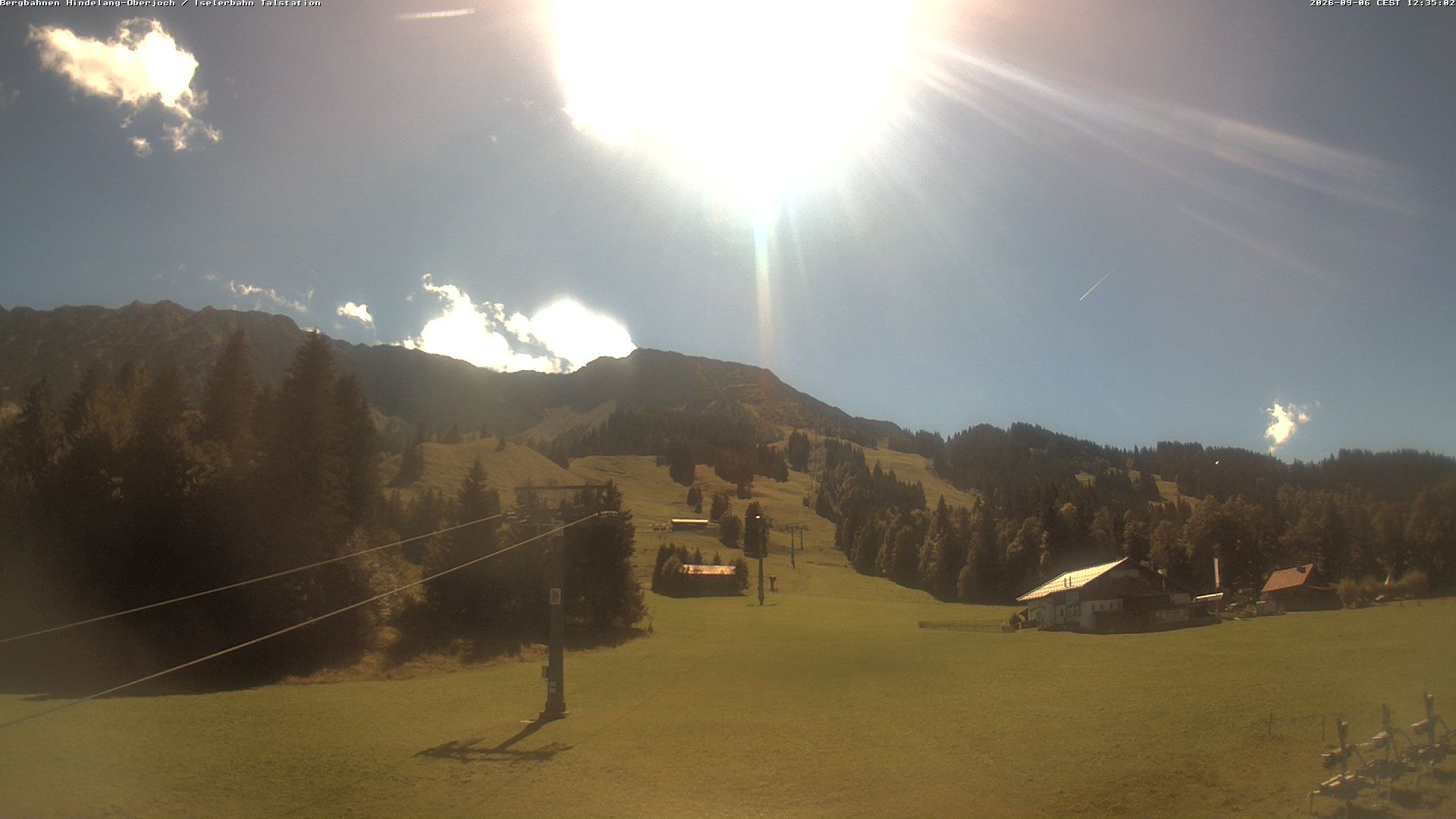 Archiv Foto Webcam Oberjoch - Blick zum Iseler