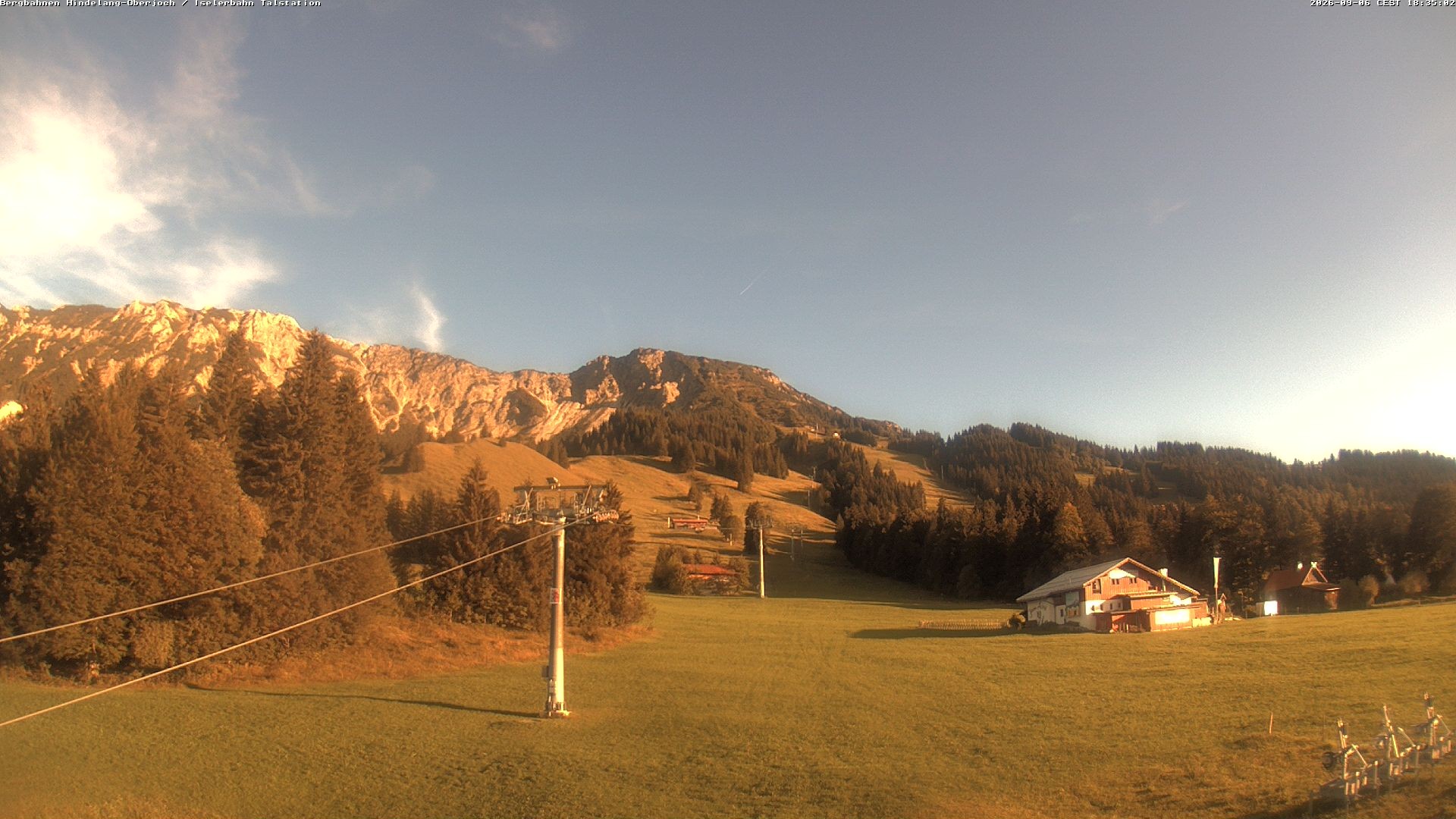 Archiv Foto Webcam Oberjoch - Blick zum Iseler