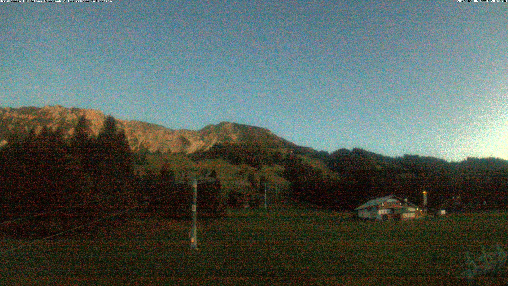 Archiv Foto Webcam Oberjoch - Blick zum Iseler