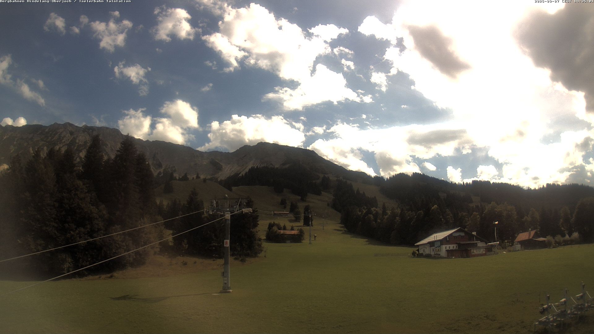 Archiv Foto Webcam Oberjoch - Blick zum Iseler