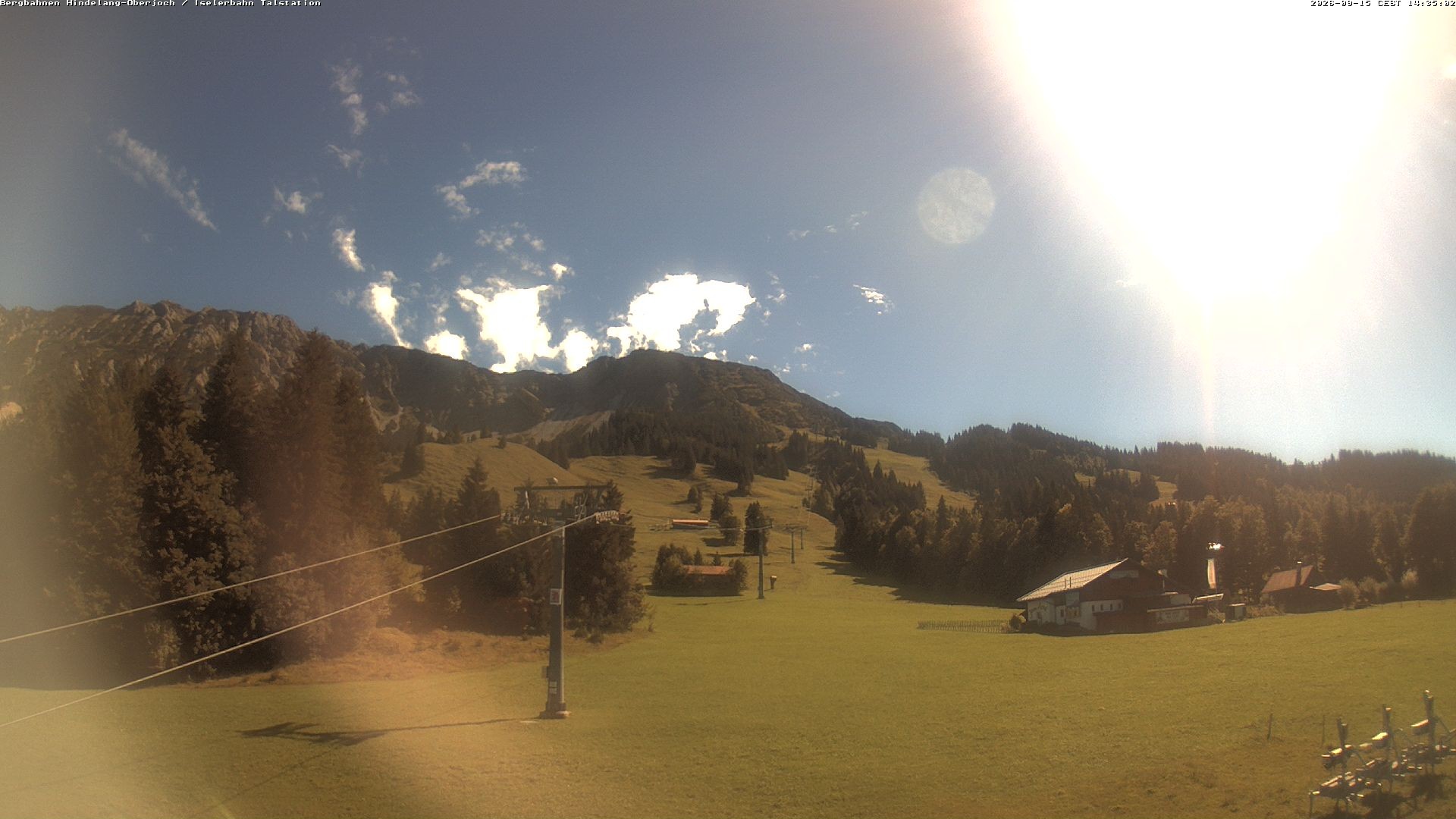 Archiv Foto Webcam Oberjoch - Blick zum Iseler