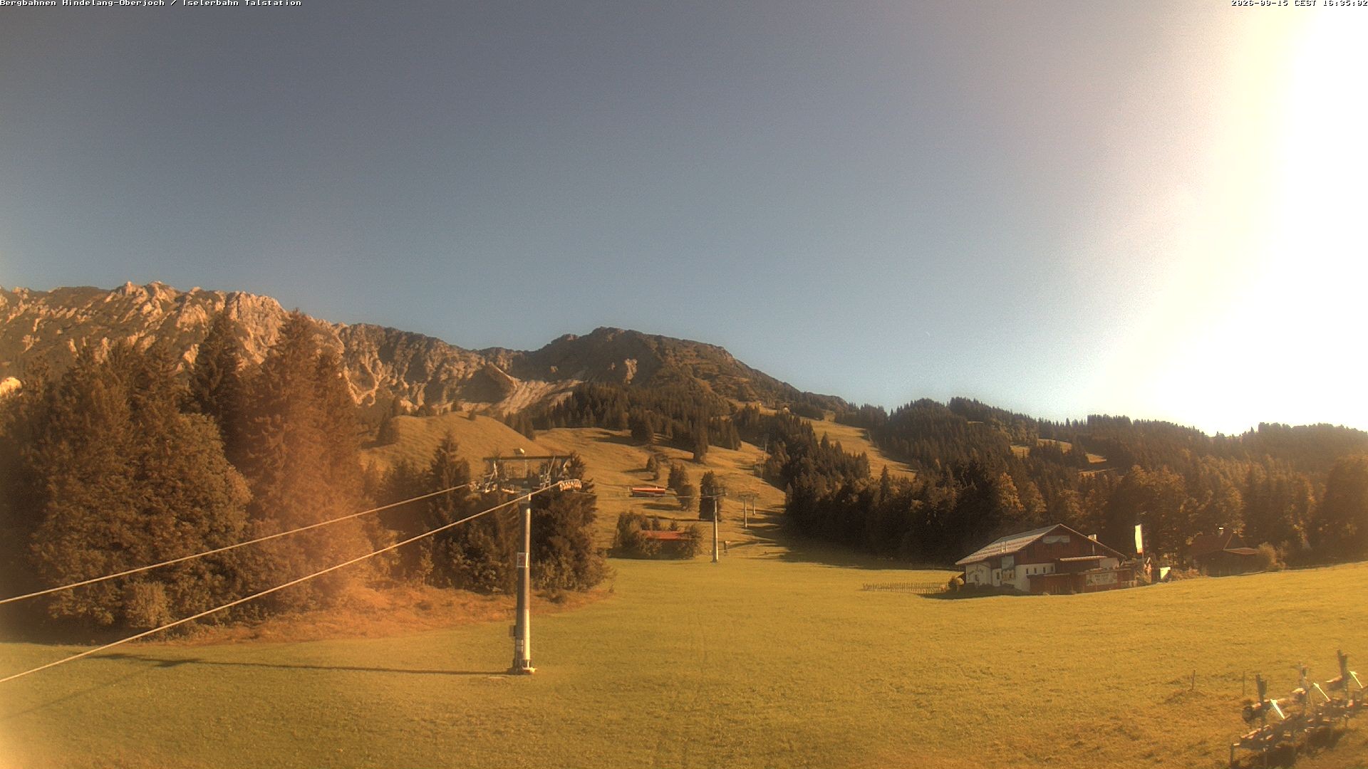 Archiv Foto Webcam Oberjoch - Blick zum Iseler