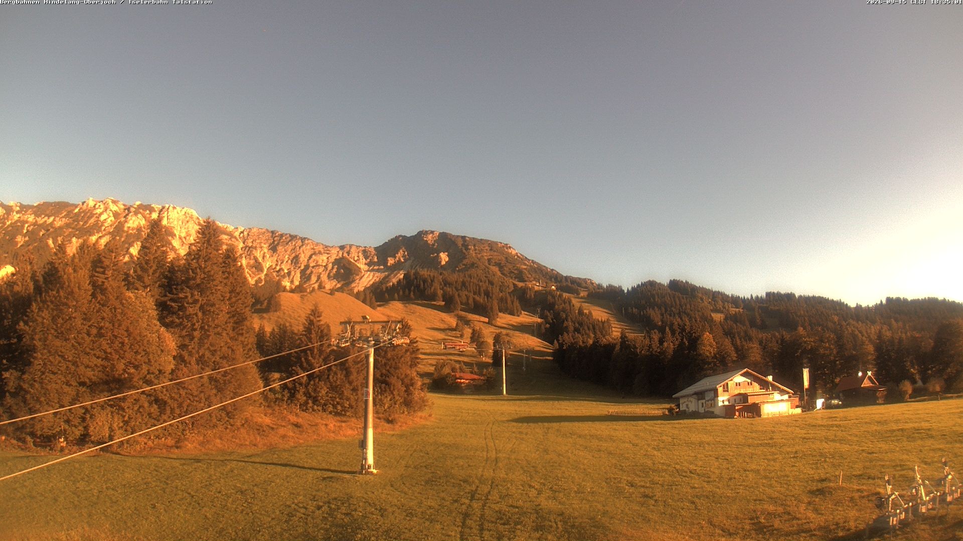 Archiv Foto Webcam Oberjoch - Blick zum Iseler